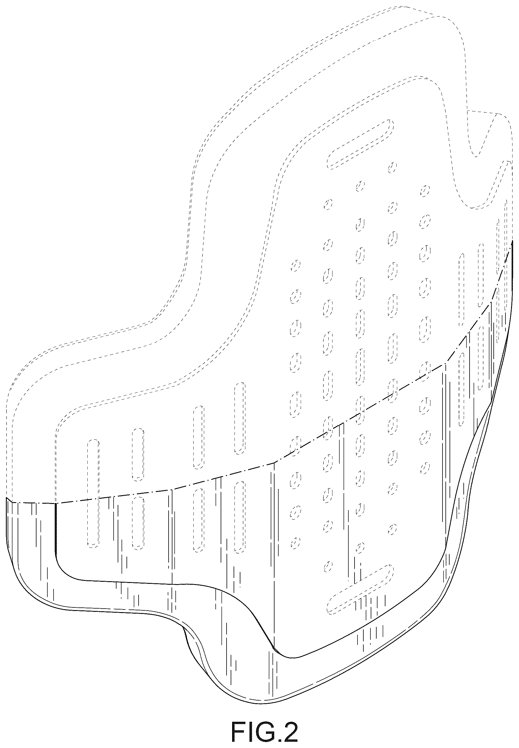 Patent USD1043211 Figure 2 – Backrest