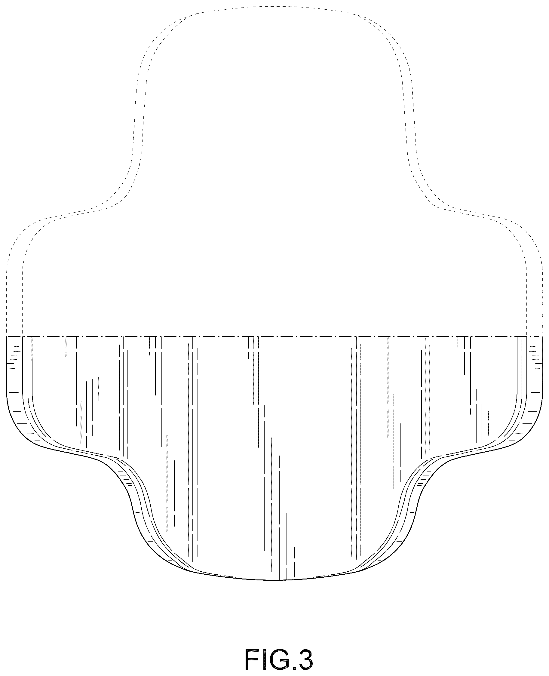 Patent USD1043211 Figure 3 – Backrest