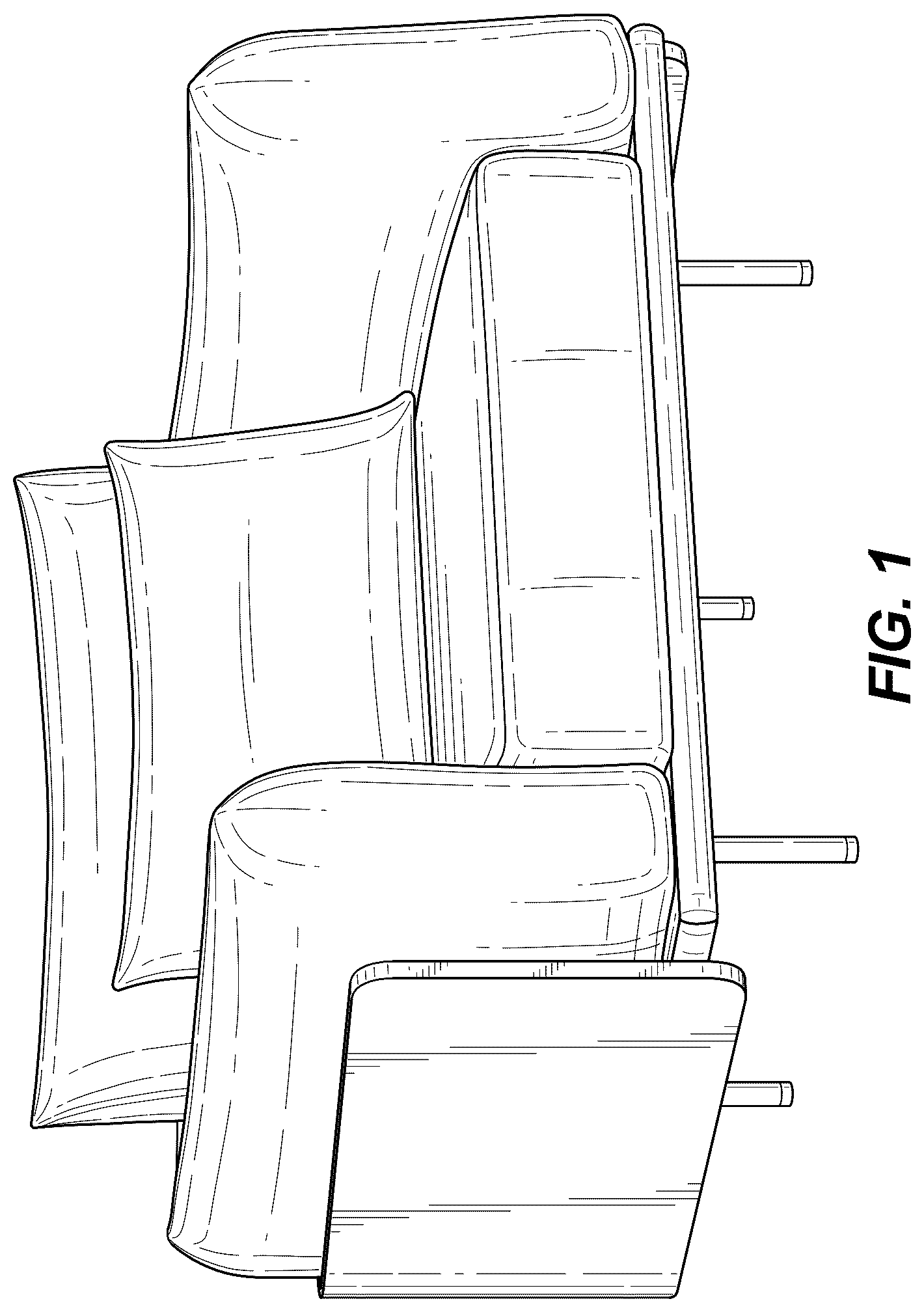 Patent USD1043213 Figure 1 – Lounge chair