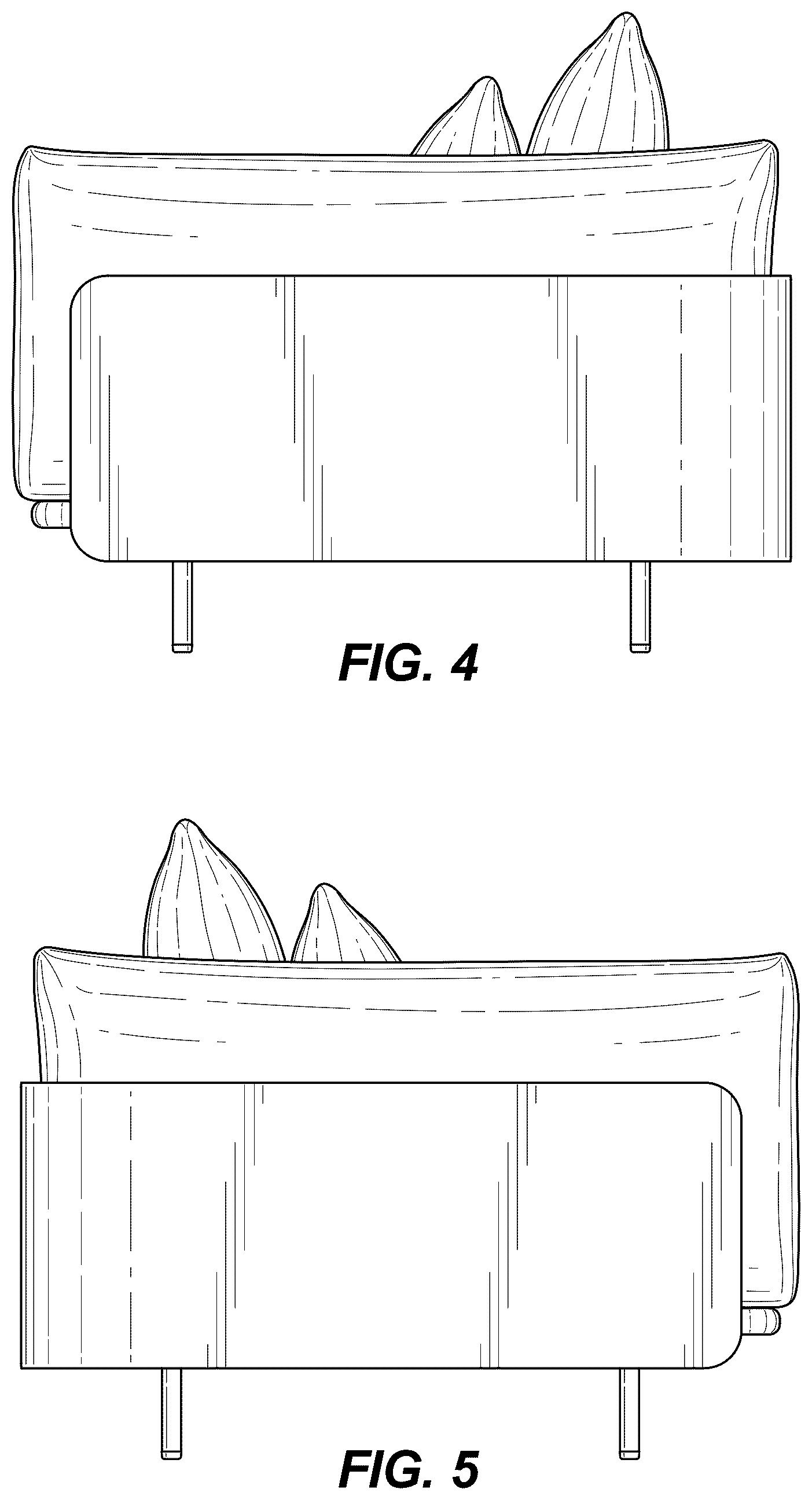 Patent USD1043213 Figure 3 – Lounge chair