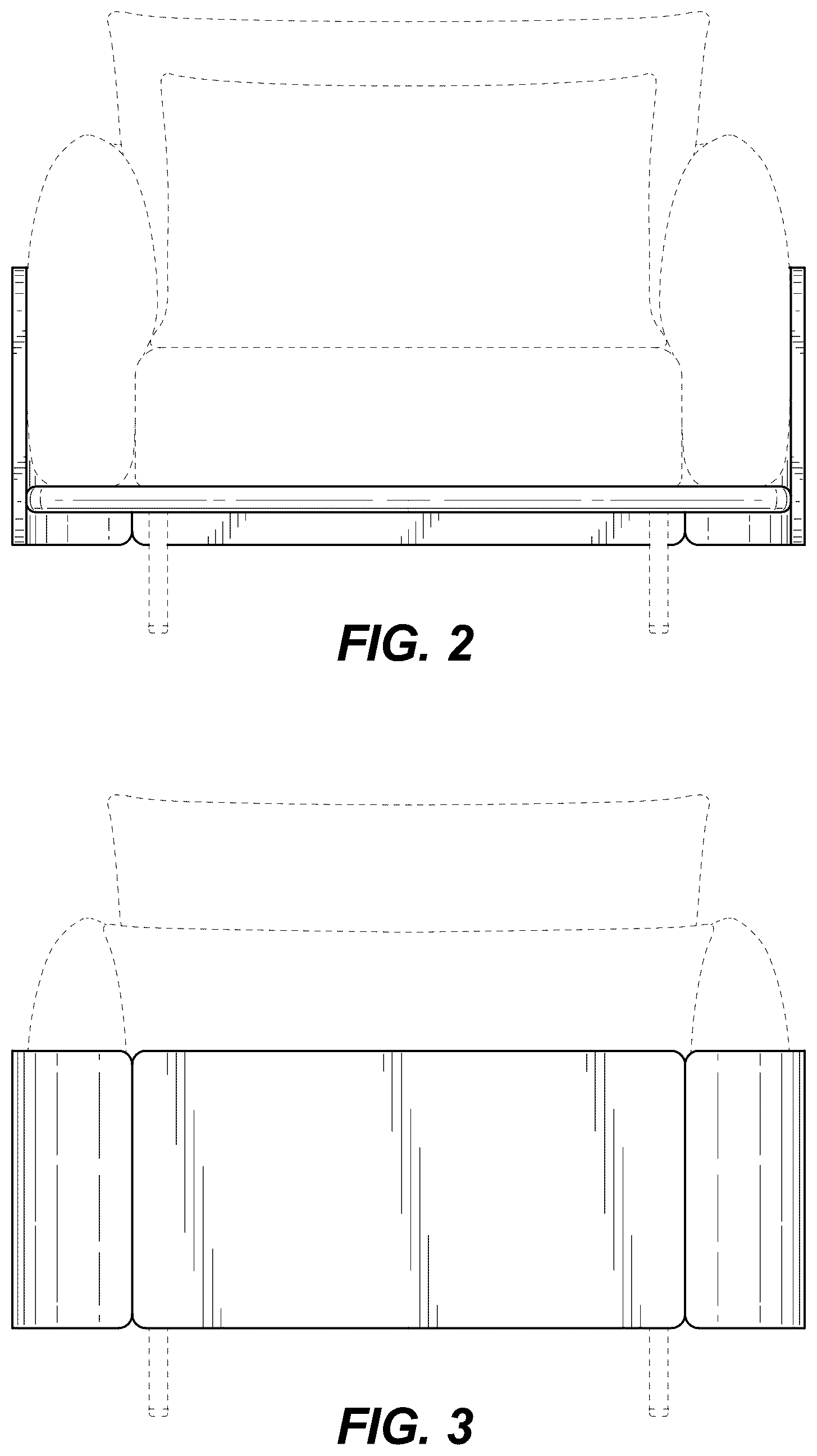 Patent USD1043214 Figure 2 – Lounge chair