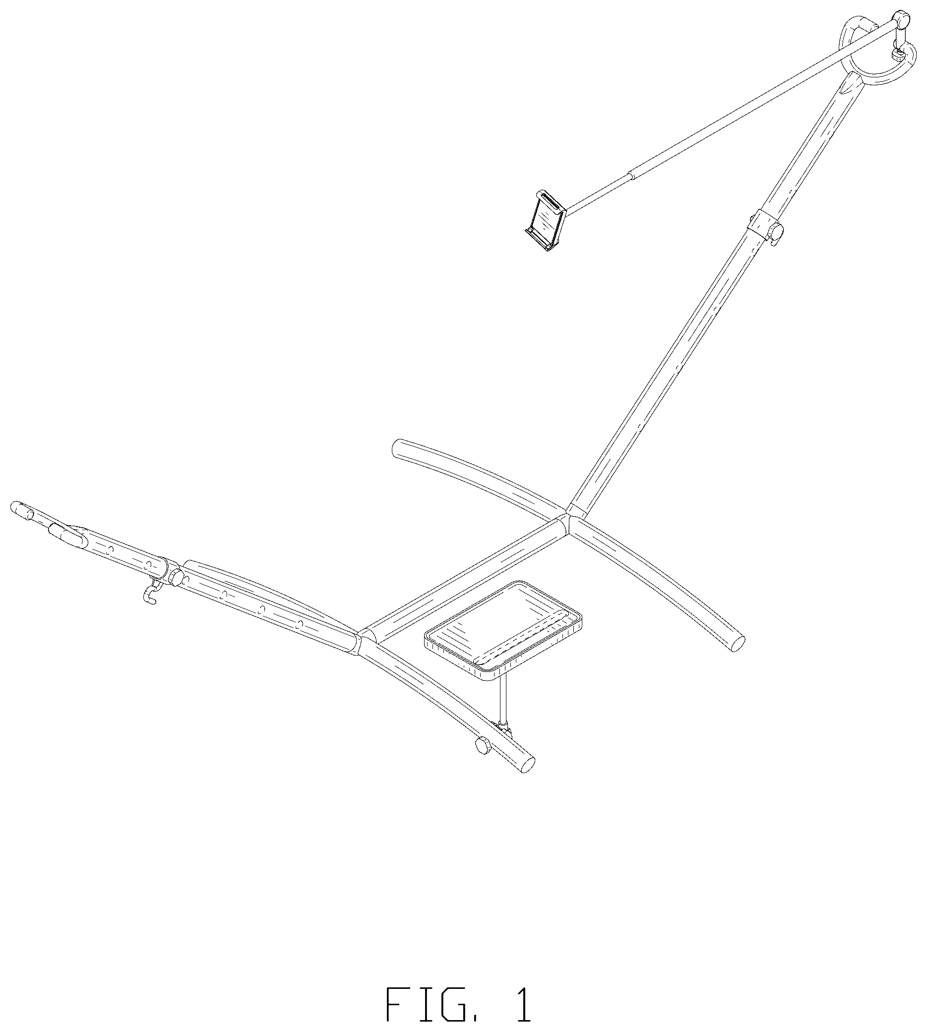 Patent USD1043215 Figure 1 – Hammock stand