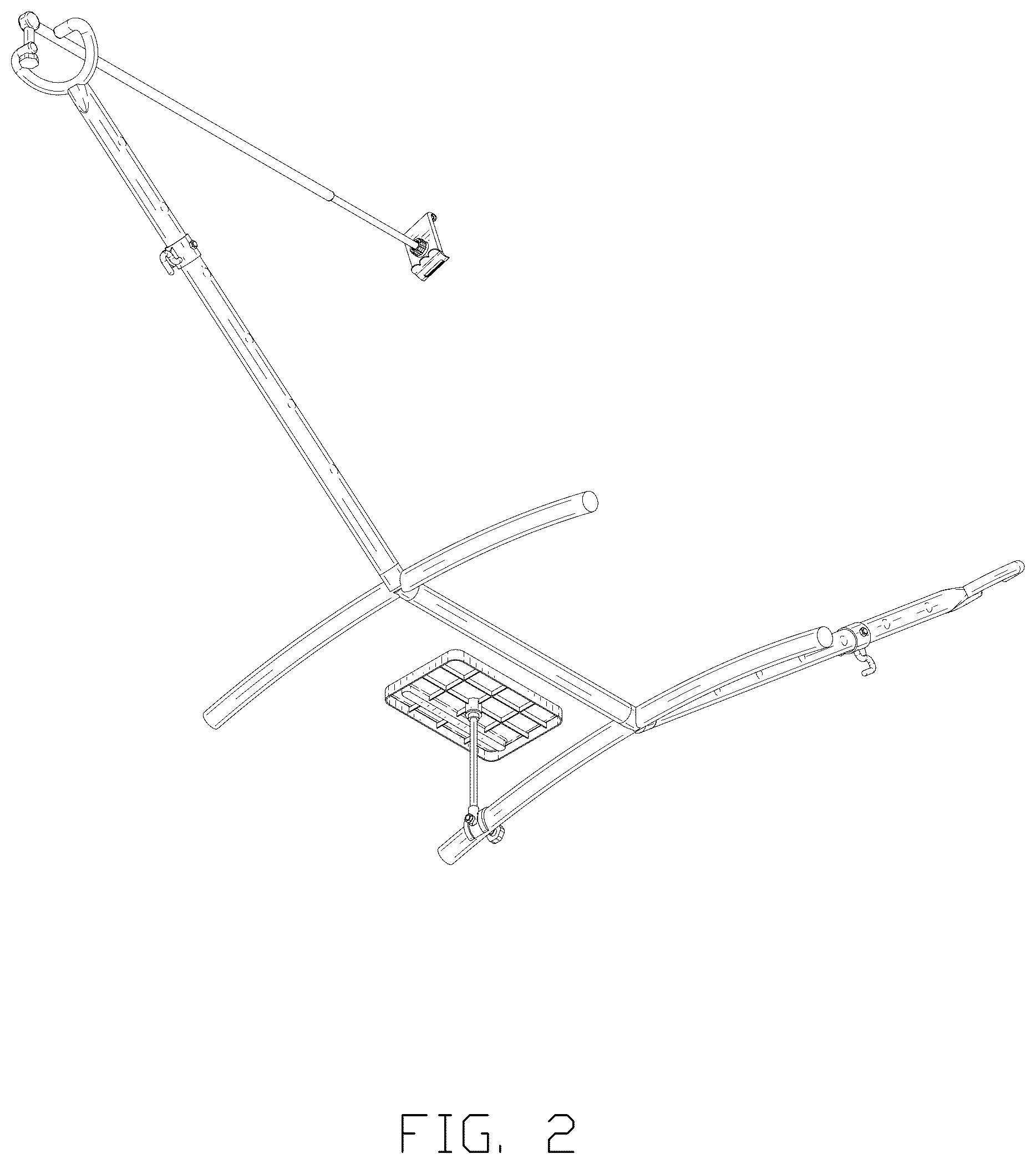 Patent USD1043215 Figure 2 – Hammock stand