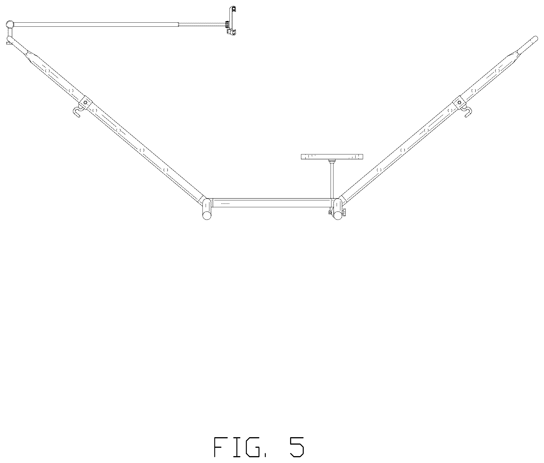 Patent USD1043215 Figure 5 – Hammock stand