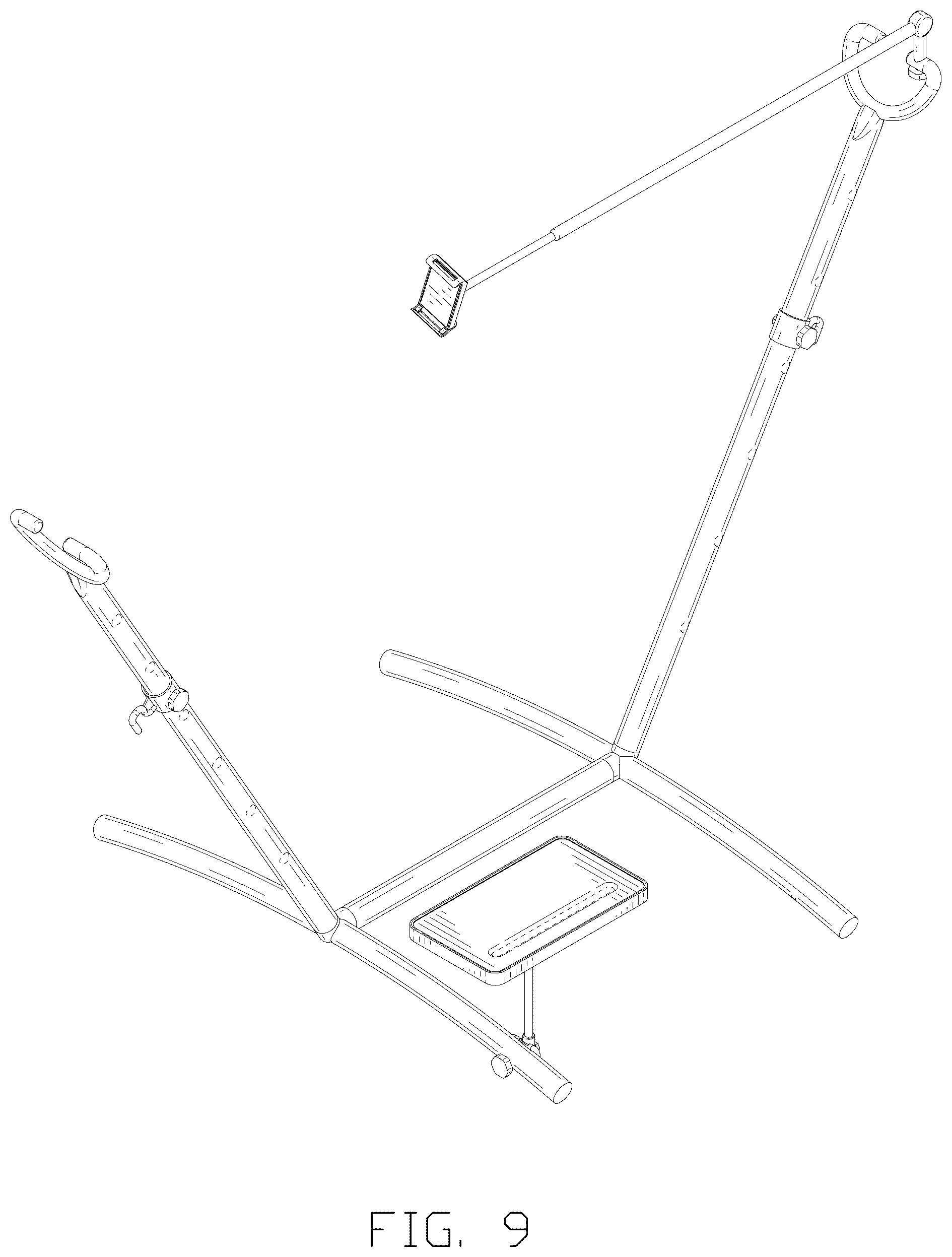 Patent USD1043215 Figure 9 – Hammock stand