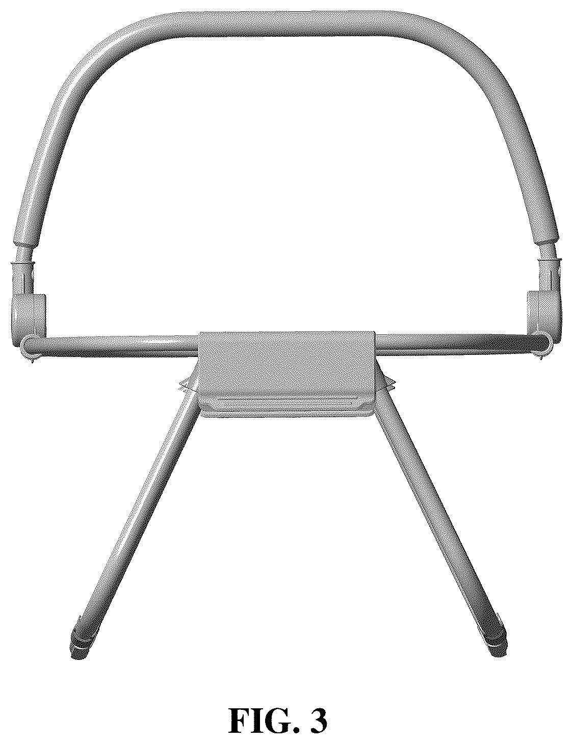 Patent USD1043216 Figure 3 – Napper frame
