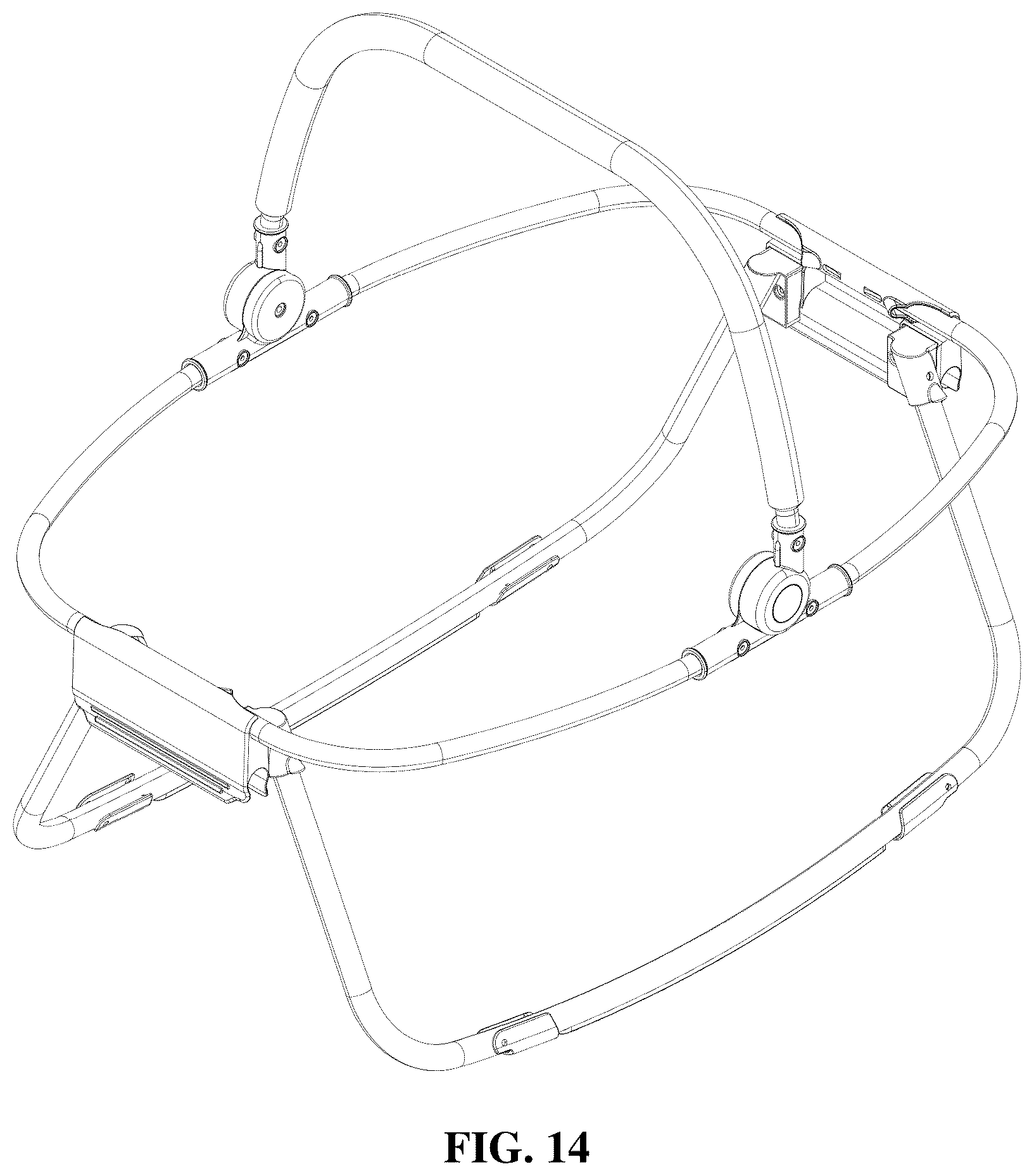 Patent USD1043216 Figure 14 – Napper frame
