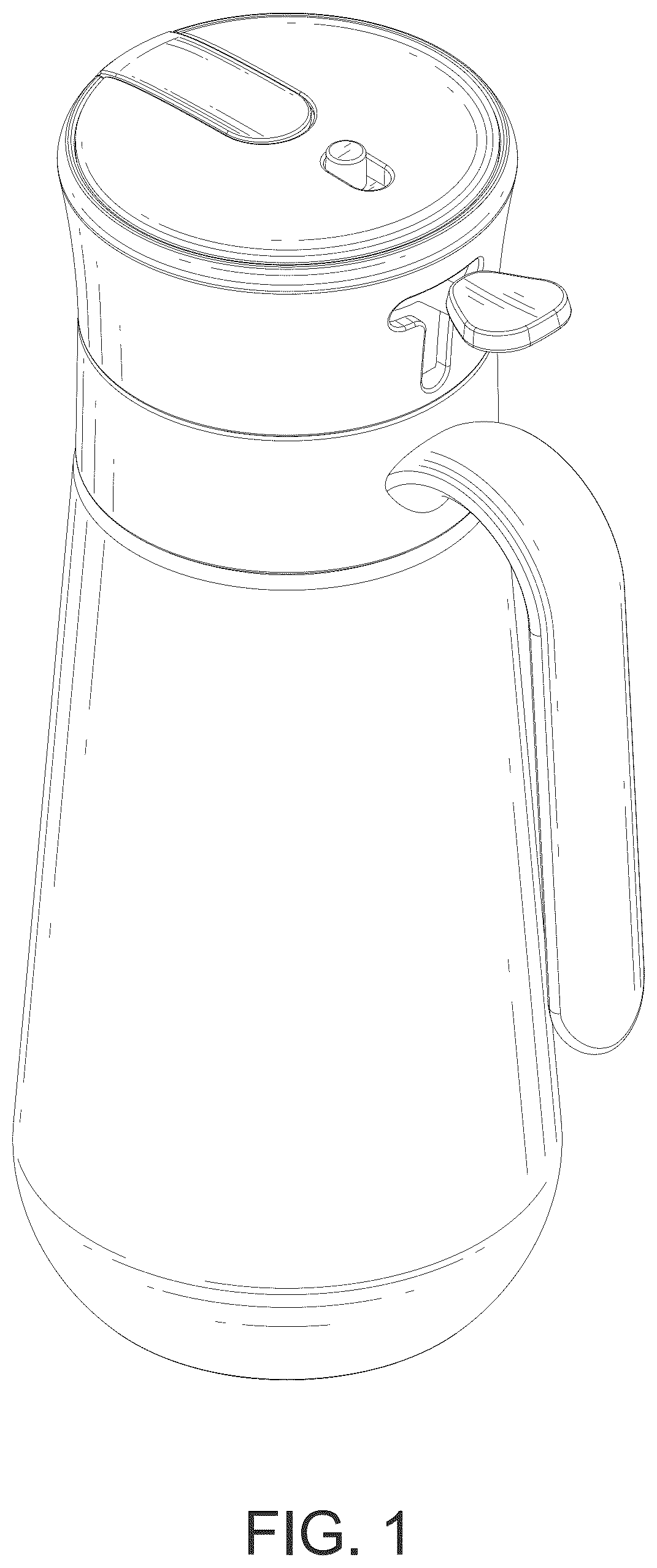 Patent USD1043217 Figure 1 – Oil dispenser bottle