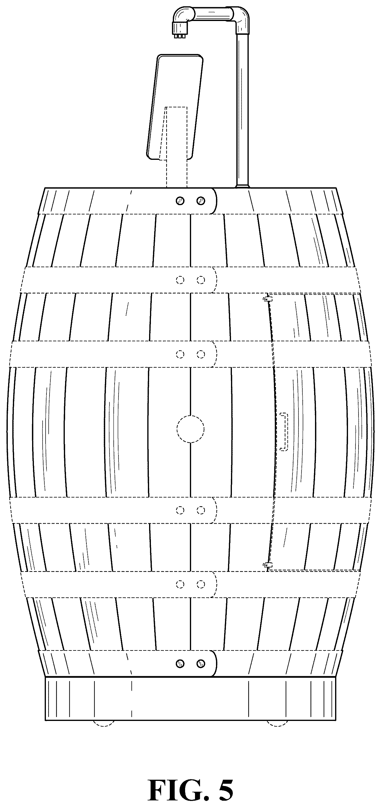 Patent USD1043219 Figure 5 – Wine dispenser
