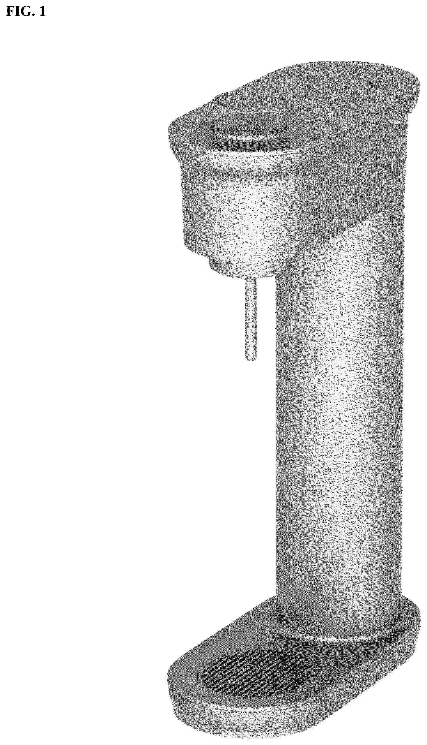 Patent USD1043220 Figure 1 – Soda maker