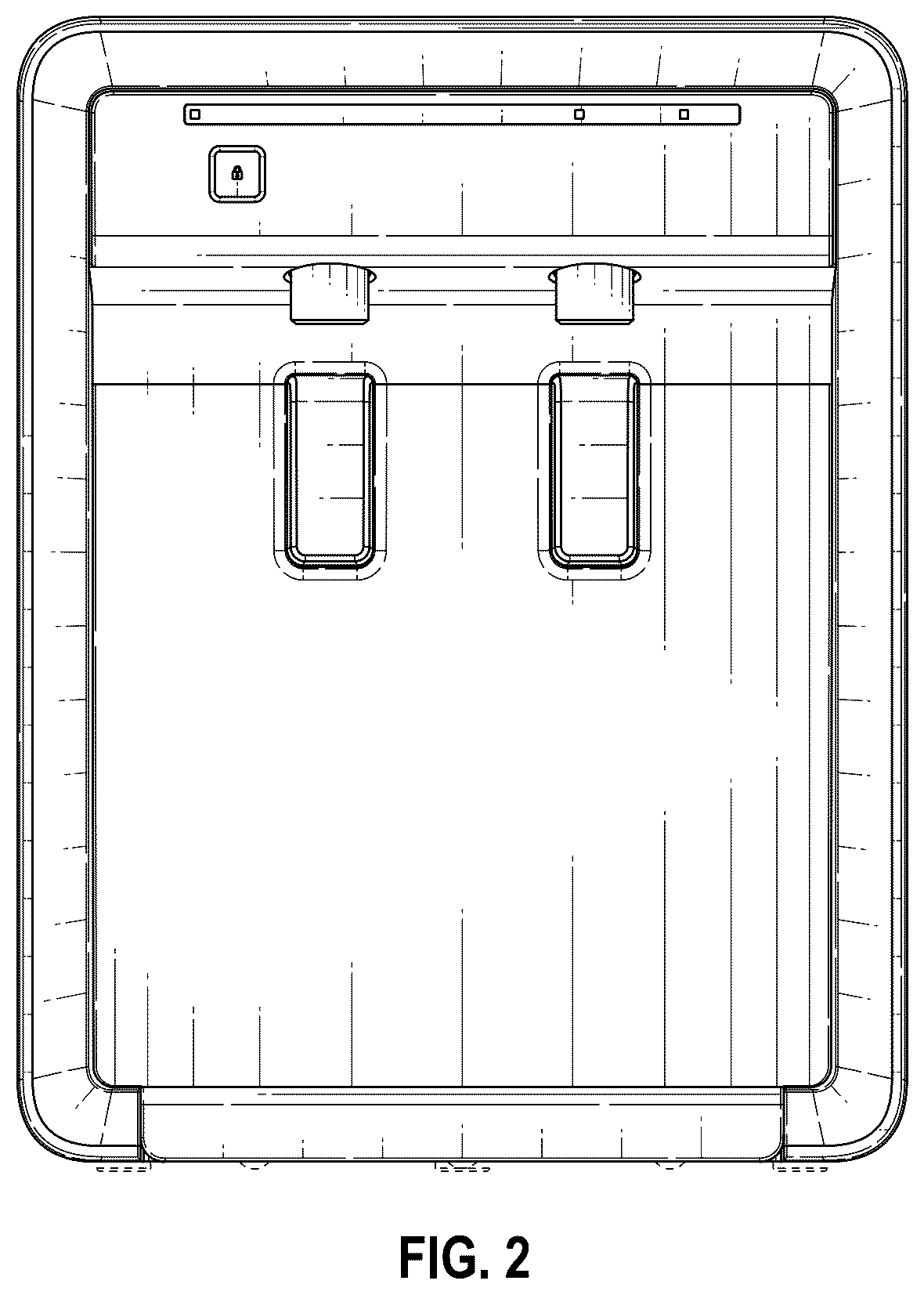 Patent USD1043221 Figure 2 – Dispenser