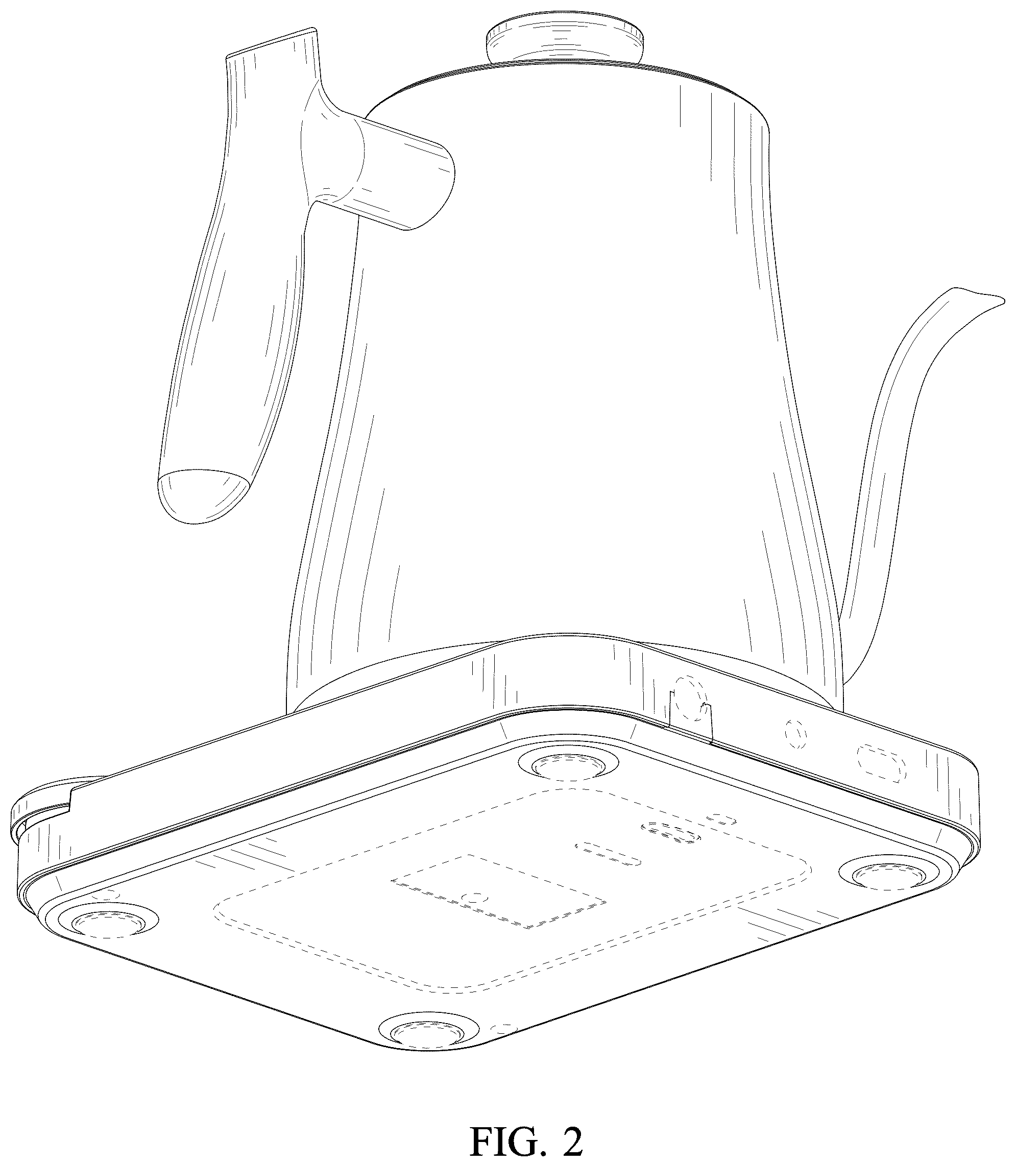 Patent USD1043222 Figure 2 – Kettle