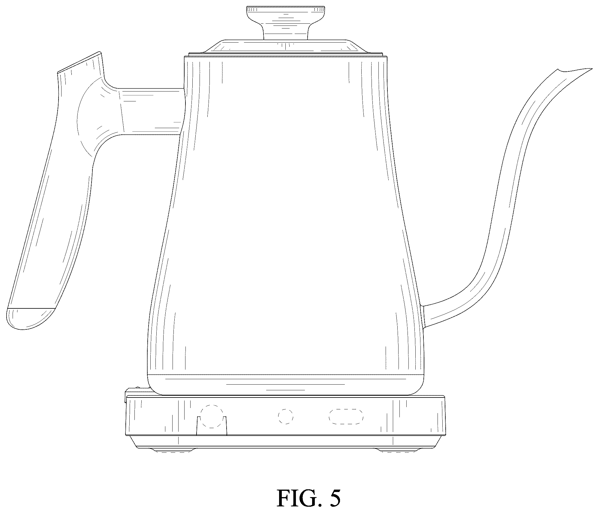 Patent USD1043222 Figure 5 – Kettle