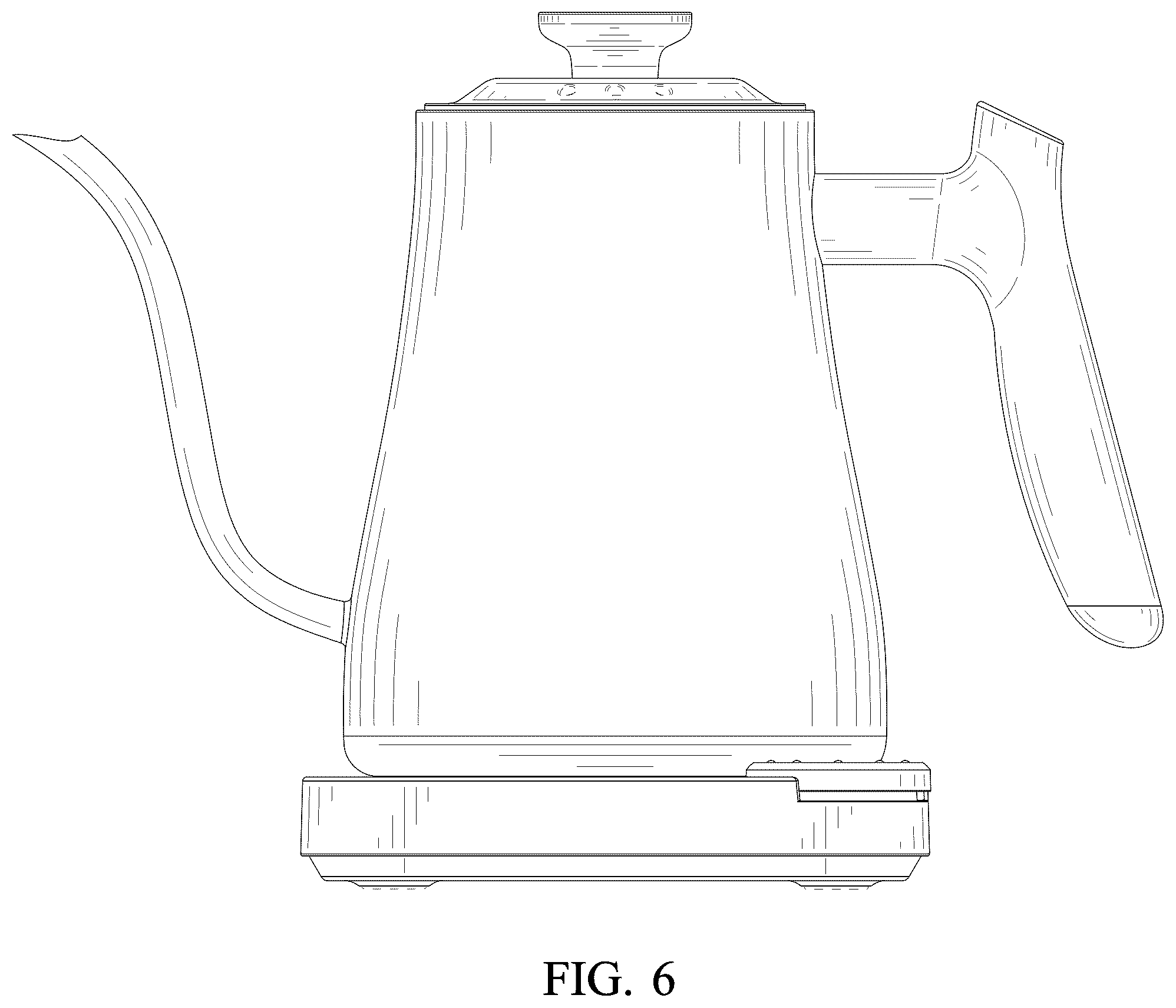 Patent USD1043222 Figure 6 – Kettle