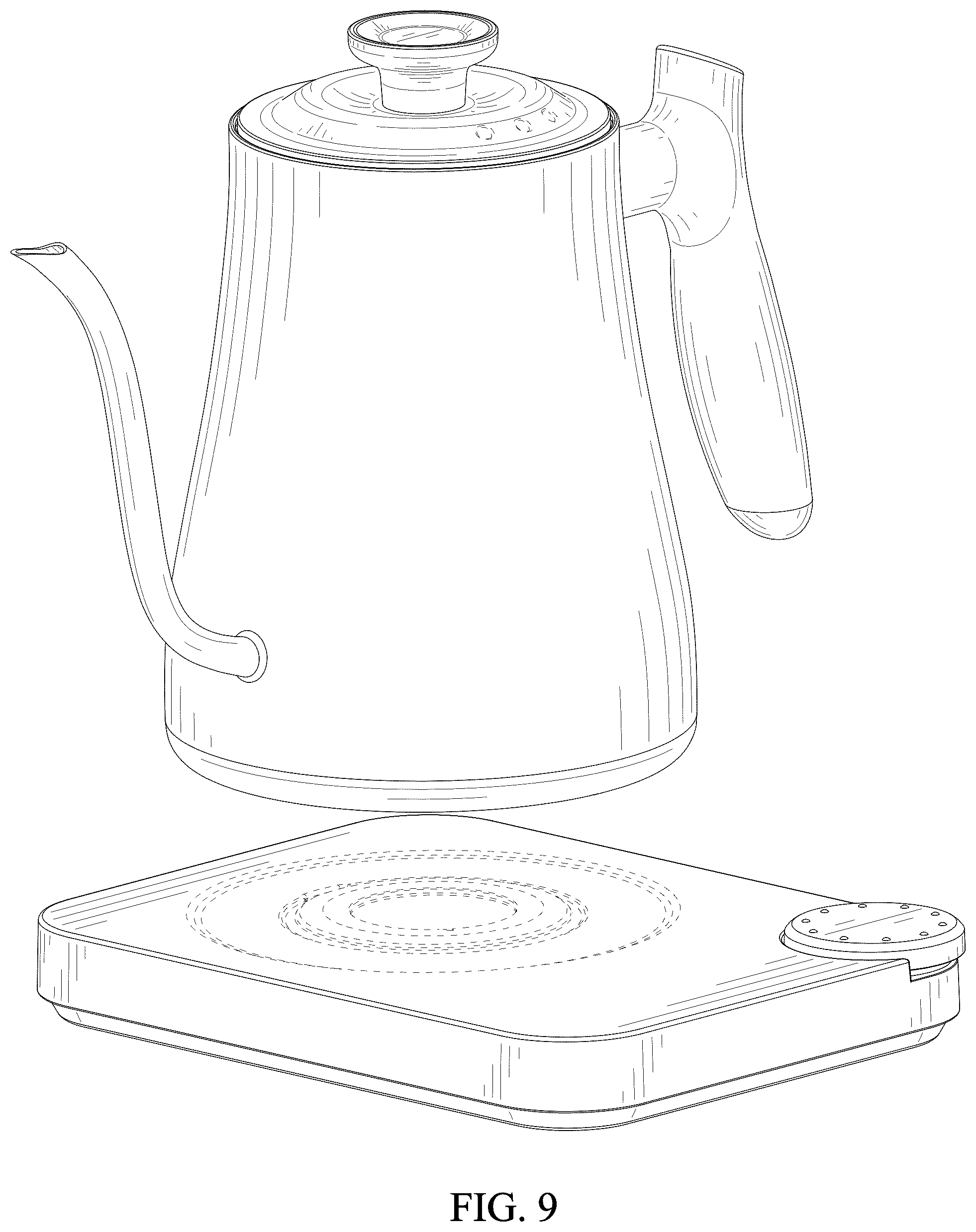 Patent USD1043222 Figure 9 – Kettle