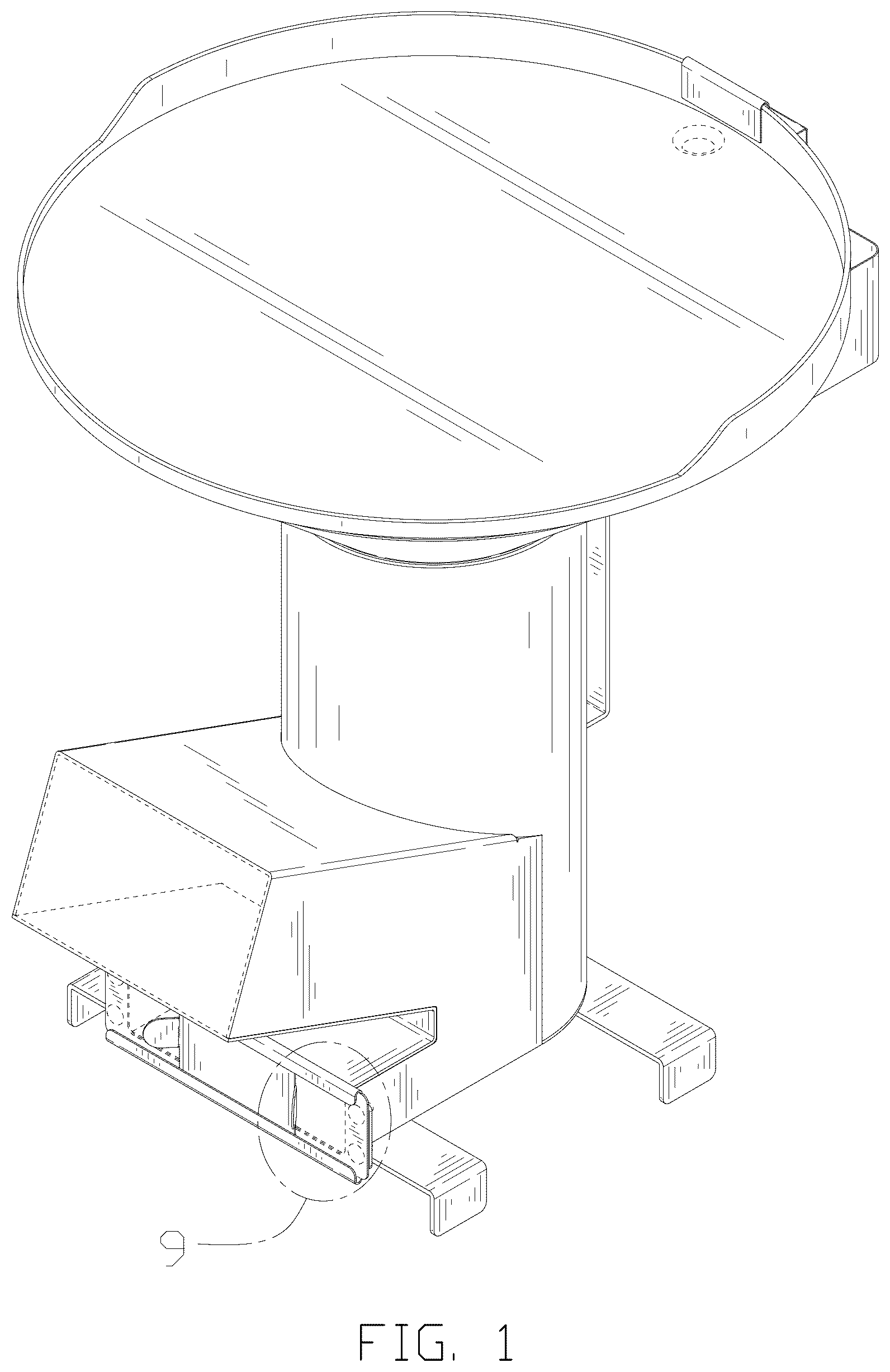 Patent USD1043224 Figure 1 – Grill oven