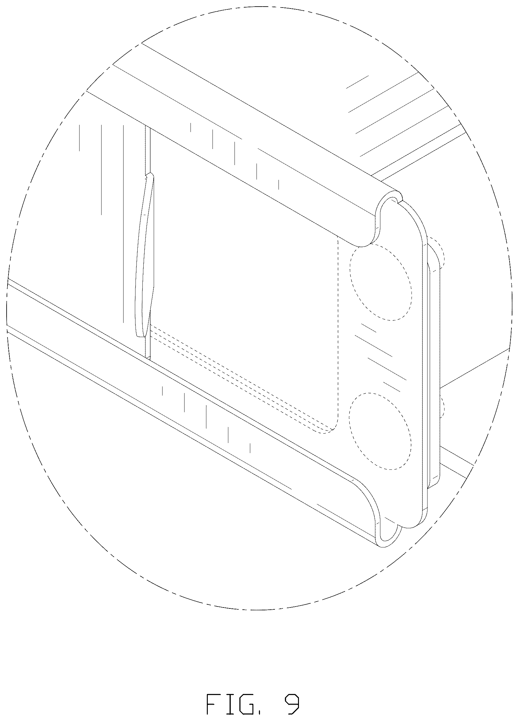 Patent USD1043224 Figure 9 – Grill oven