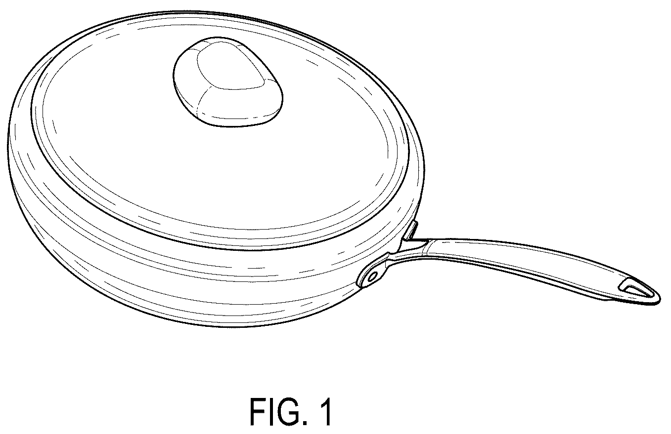 Patent USD1043229 — Frying pan — Figure 1