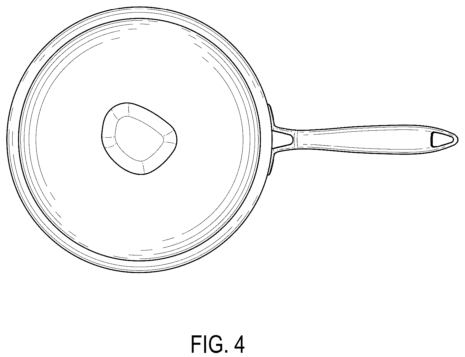 Patent USD1043229 Figure 4 – Frying pan