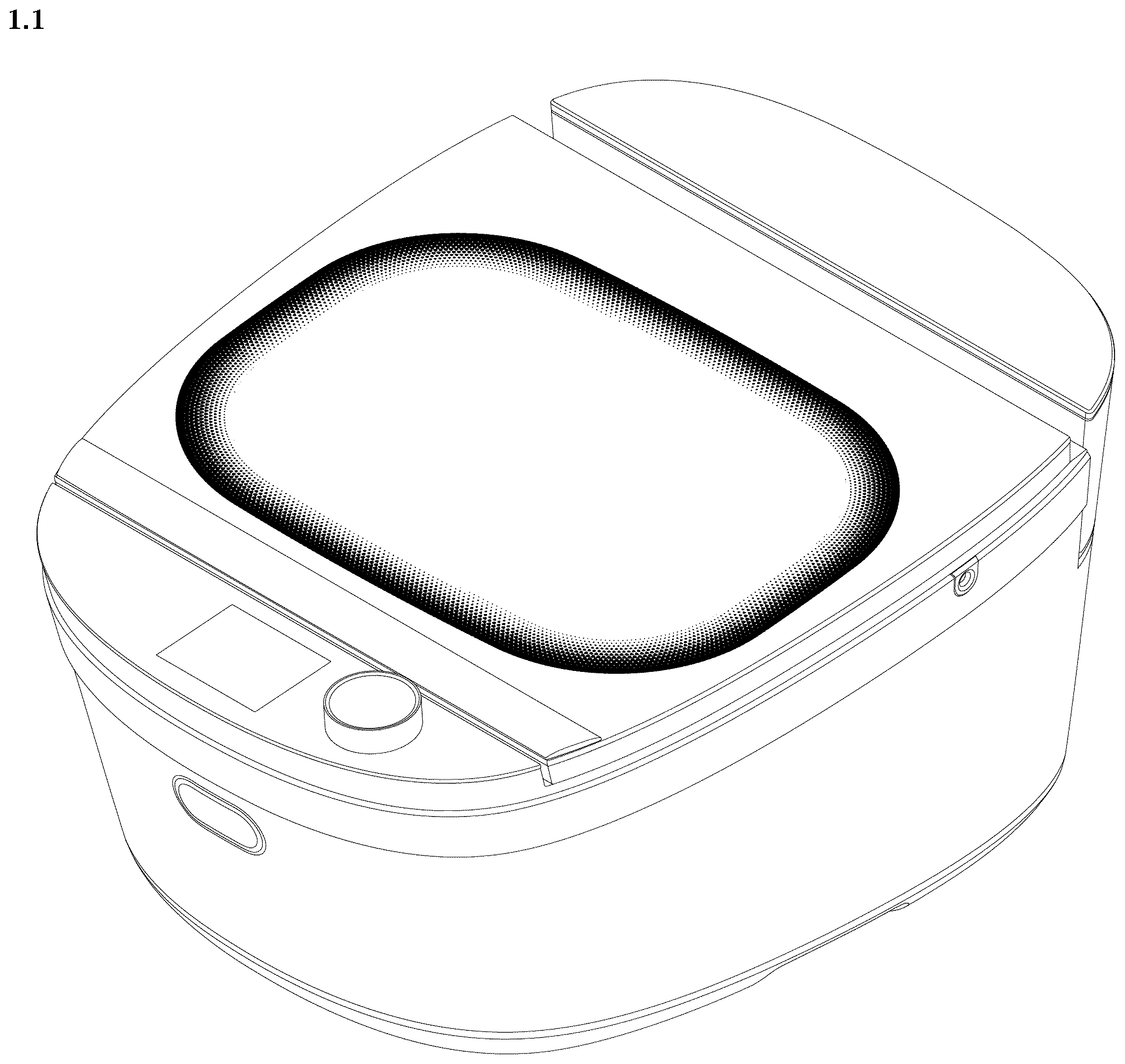 Patent USD1043230 Figure 1 – Electric cooker