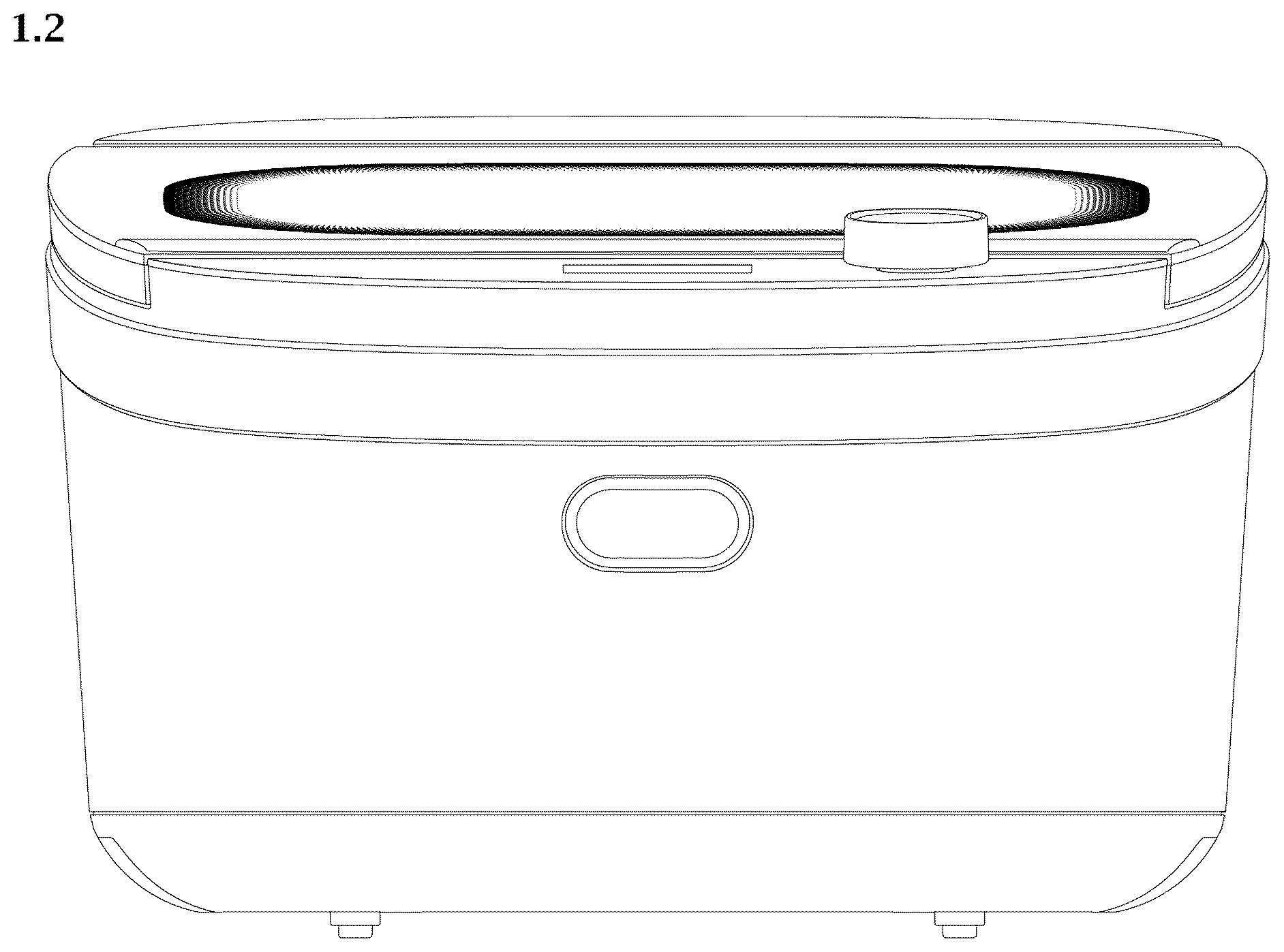 Patent USD1043230 Figure 2 – Electric cooker