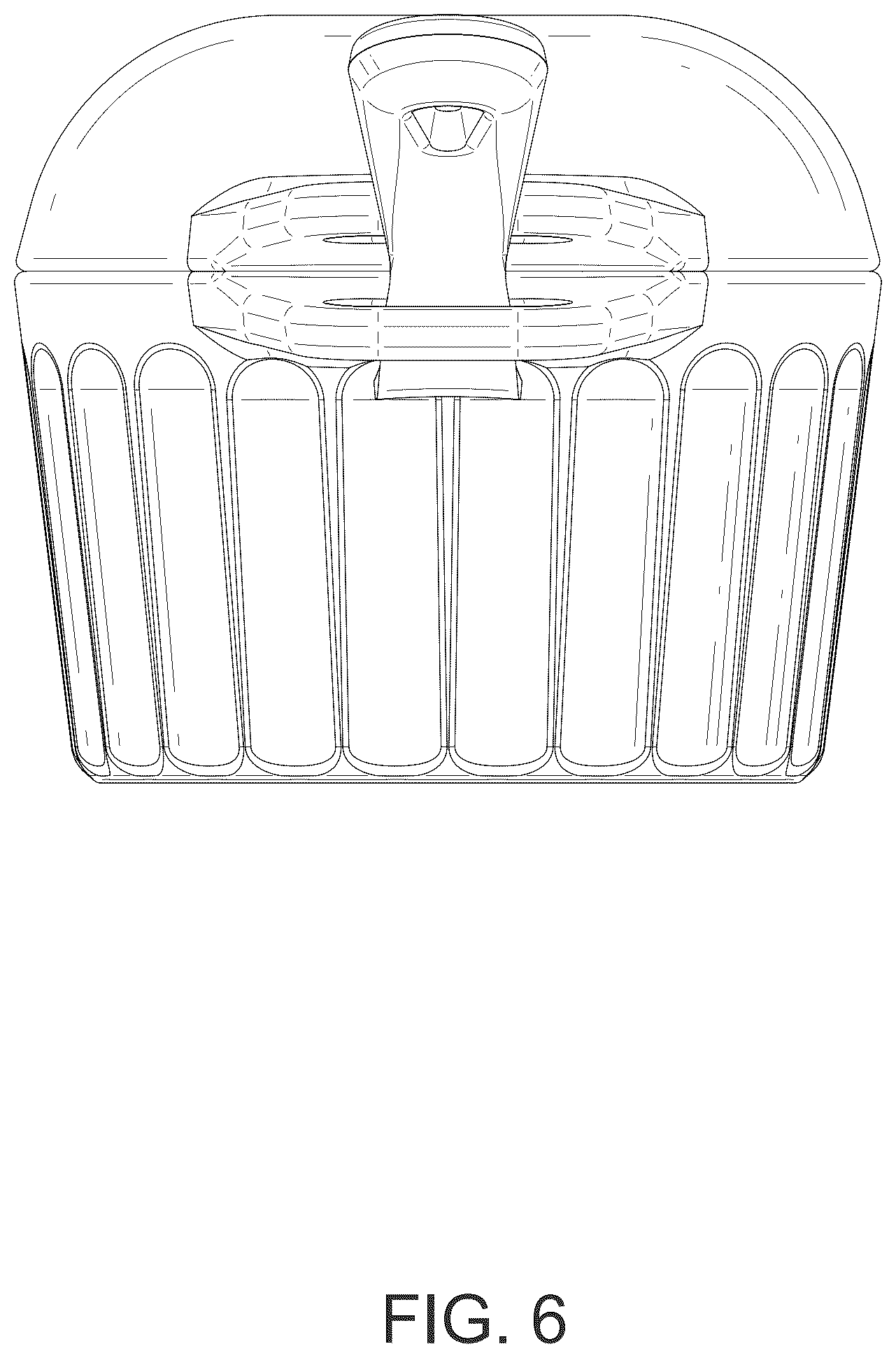 Patent USD1043231 Figure 6 – Cast iron pot