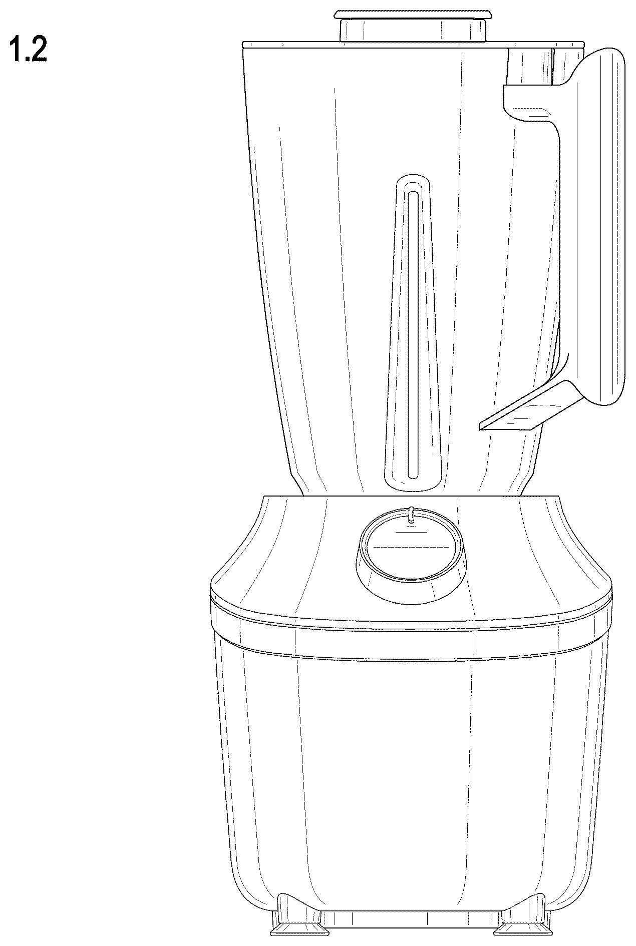 Patent USD1043232 Figure 2 – Blender