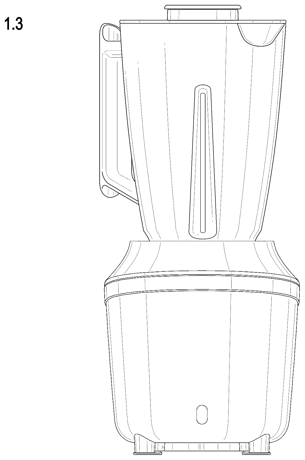 Patent USD1043232 Figure 3 – Blender