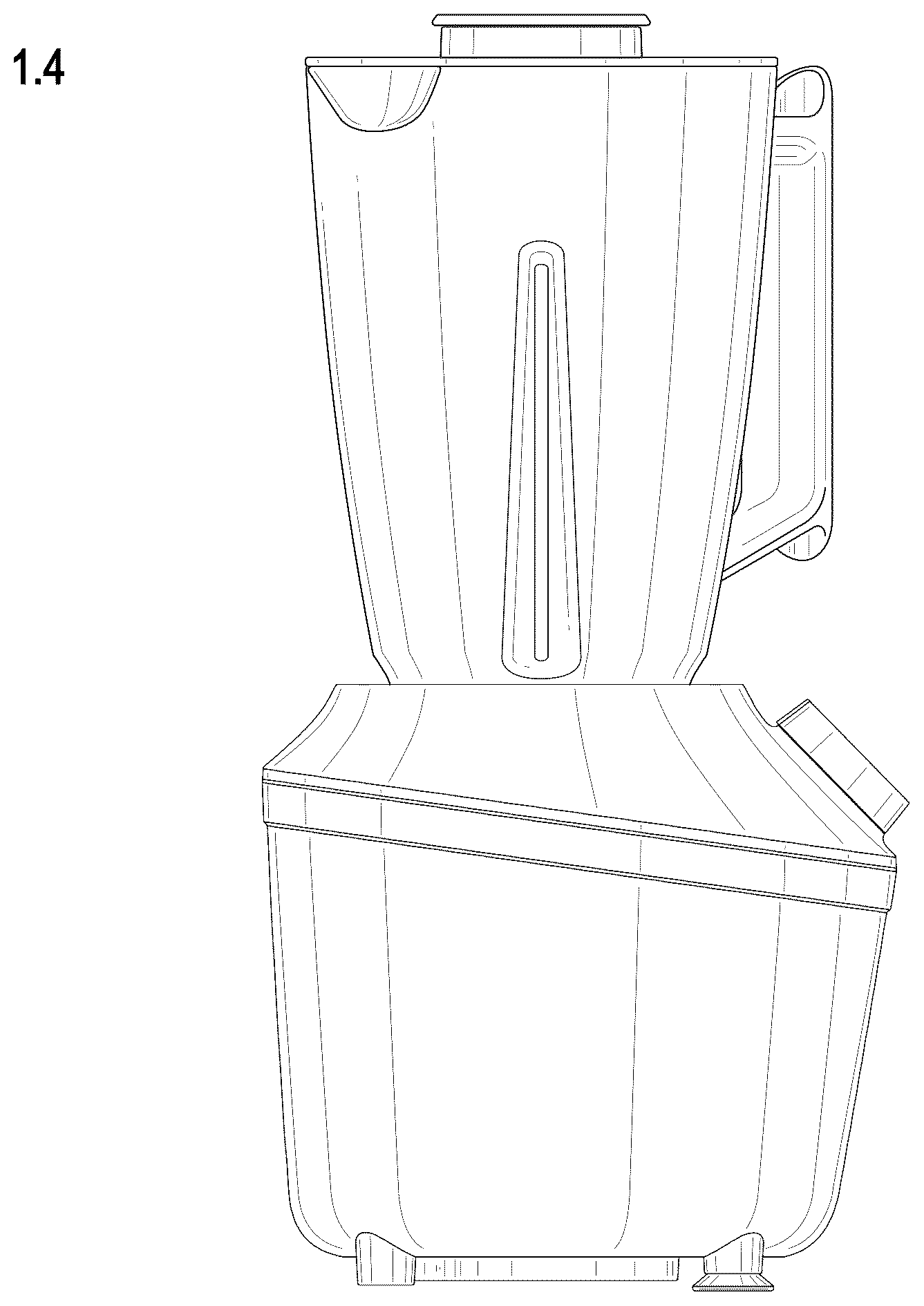 Patent USD1043232 Figure 4 – Blender
