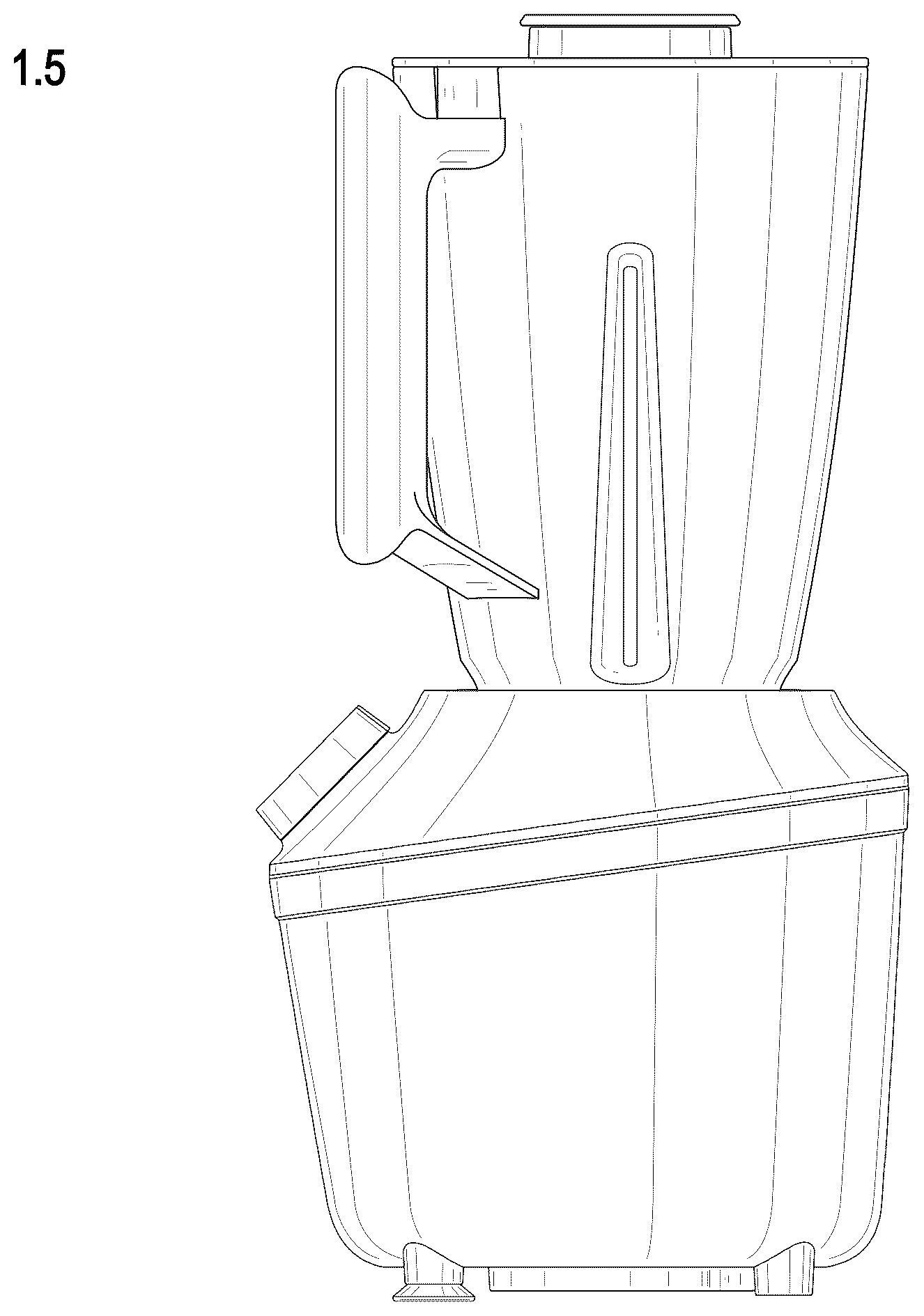 Patent USD1043232 Figure 5 – Blender
