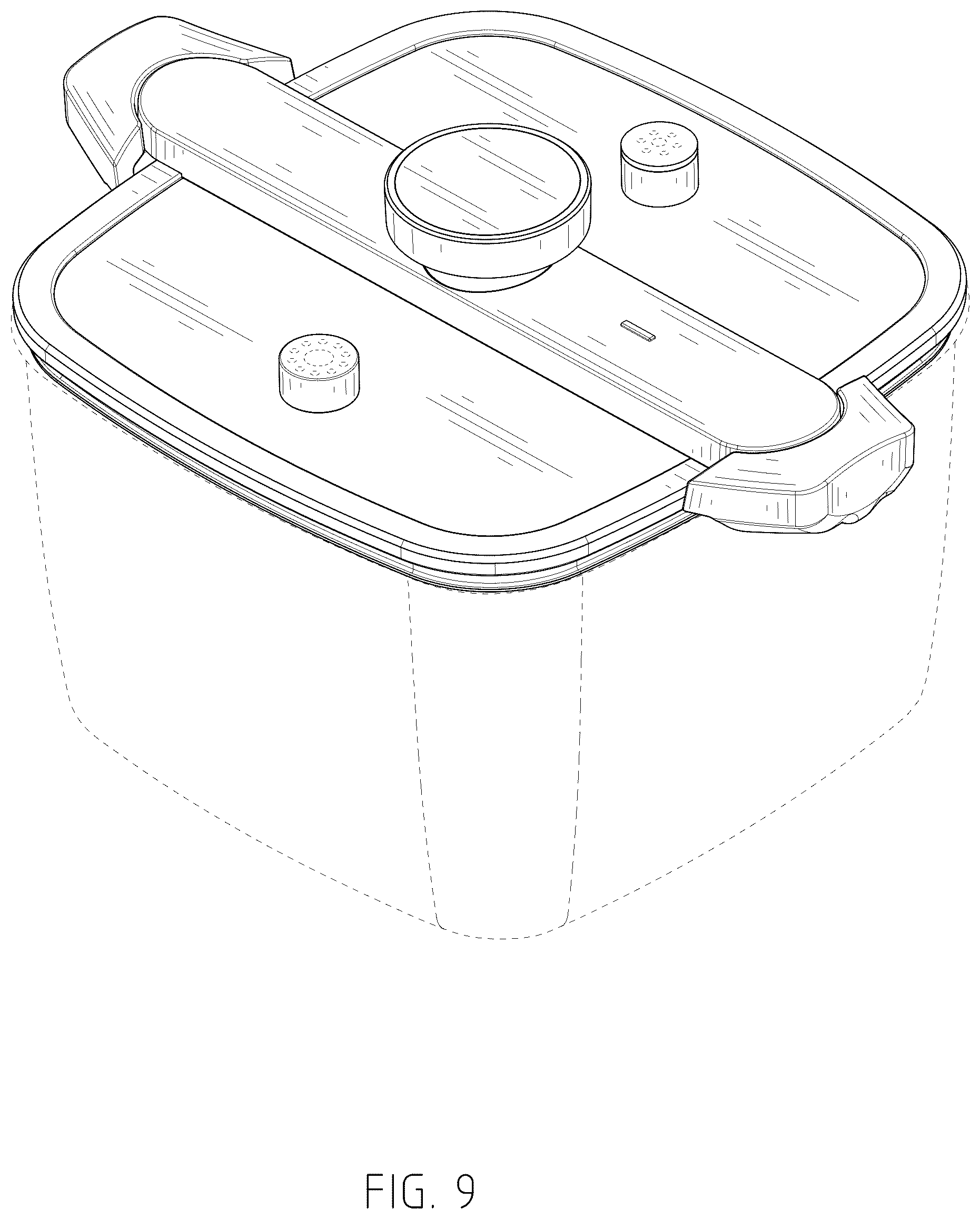 Patent USD1043235 Figure 9 – Pot lid