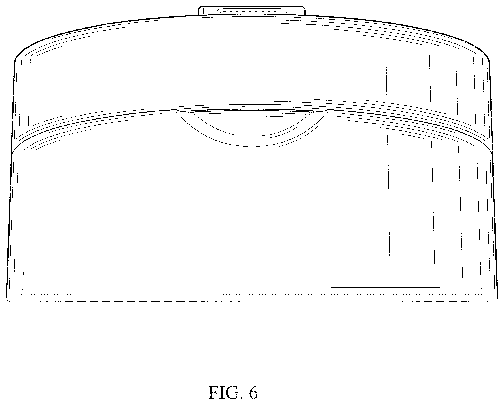Patent USD1043238 Figure 6 – Lid for beverage container