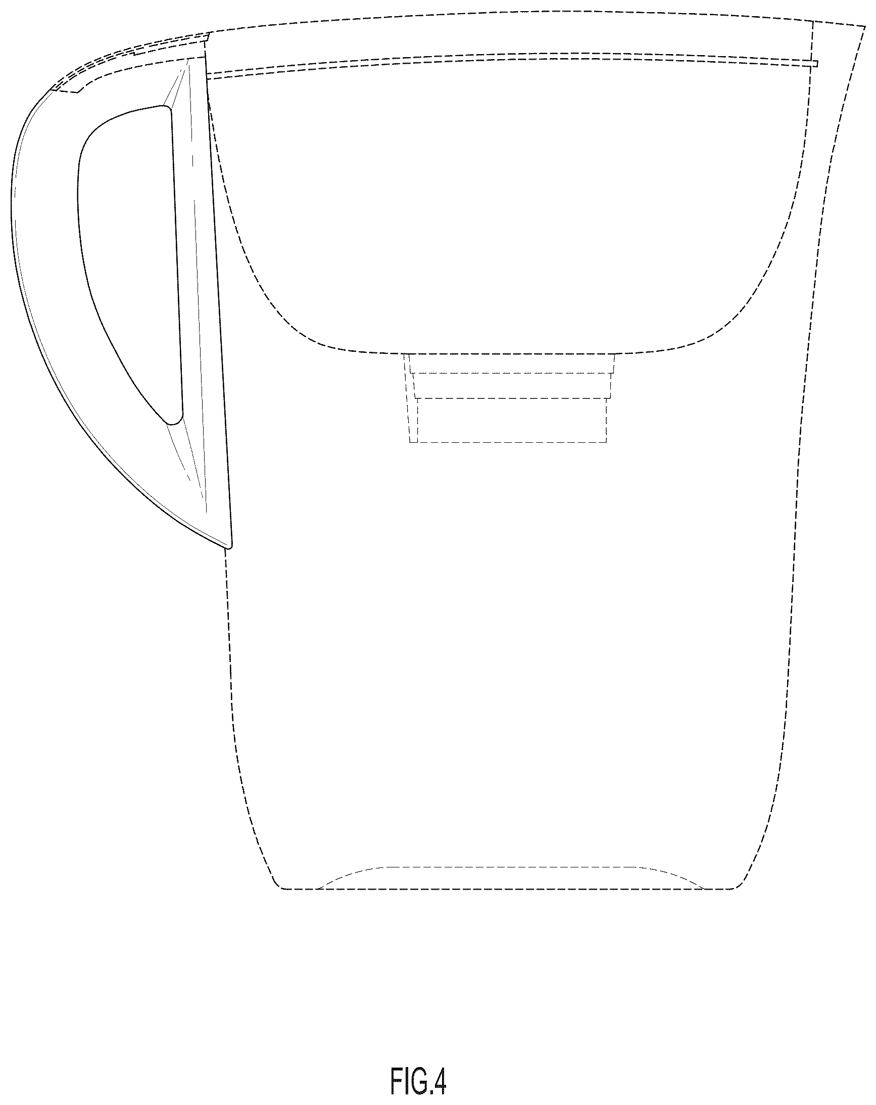 Patent USD1043241 Figure 4 – Water pitcher