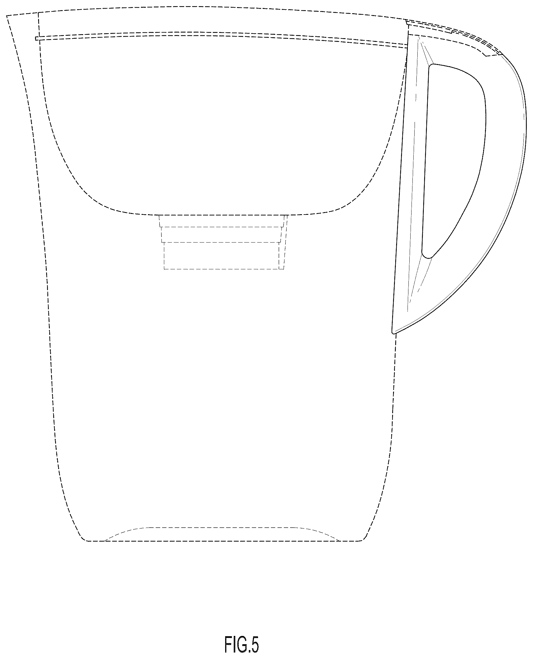 Patent USD1043241 Figure 5 – Water pitcher