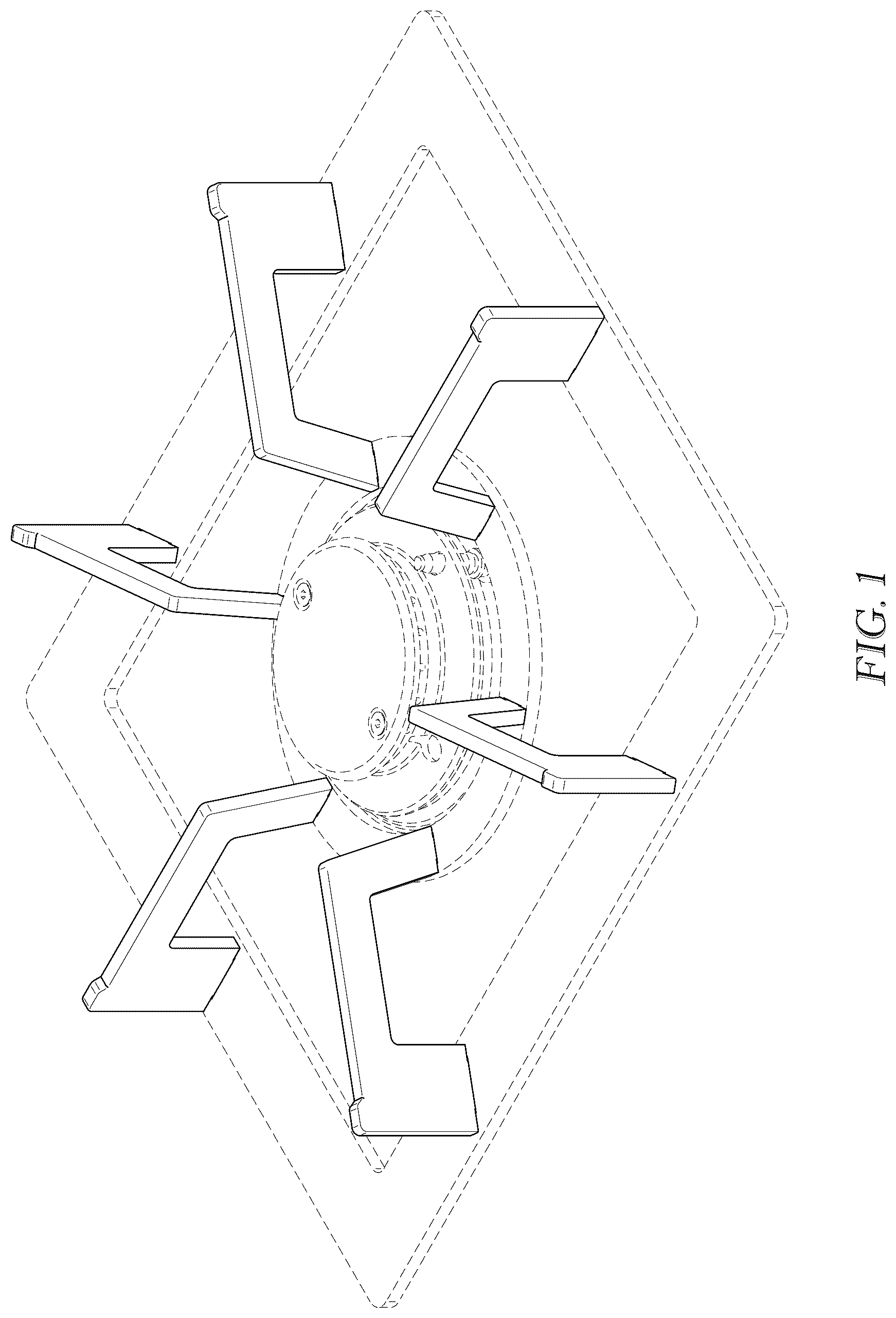 Patent USD1043243 — Cooktop grate — Figure 1