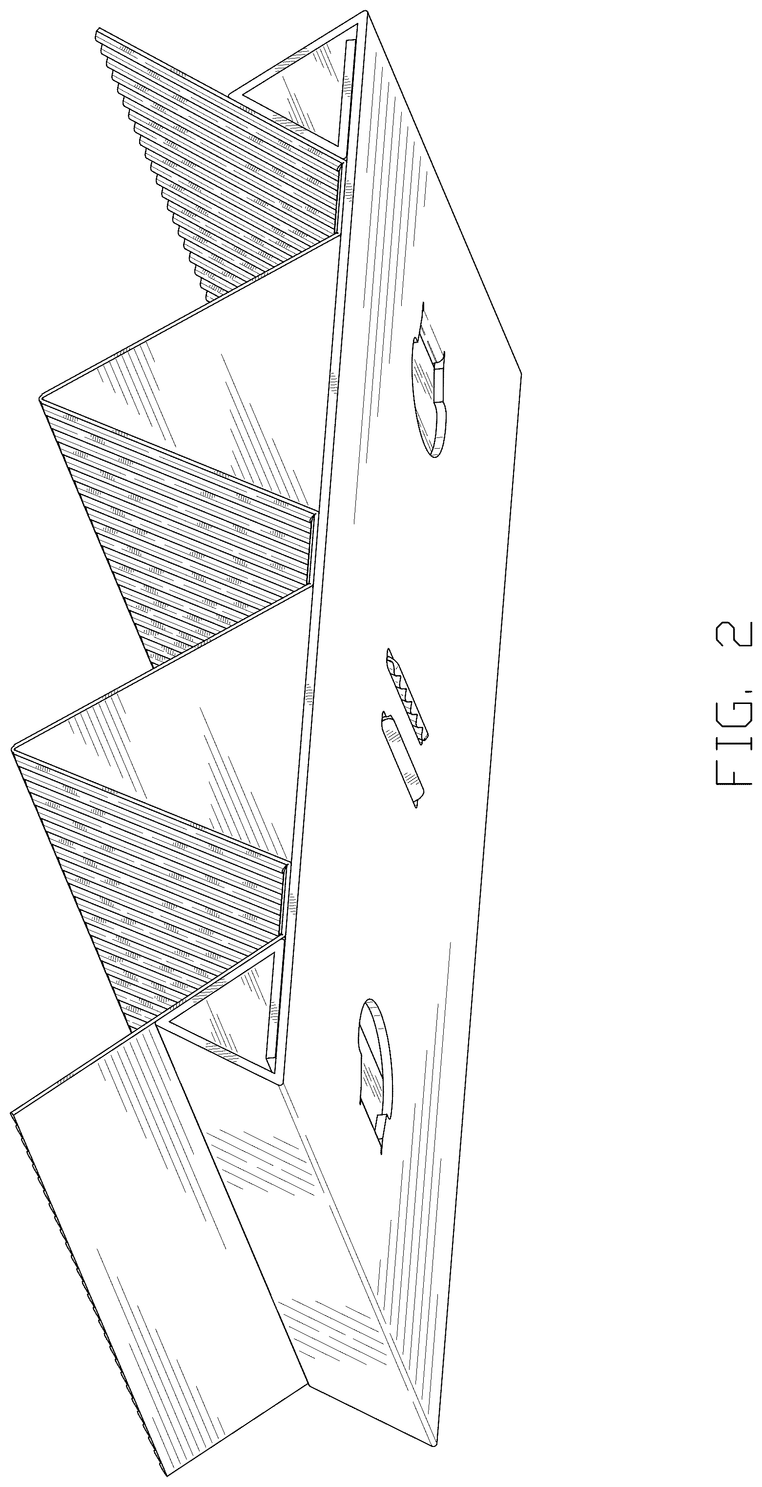 Patent USD1043245 Figure 2 – Disposable taco holder