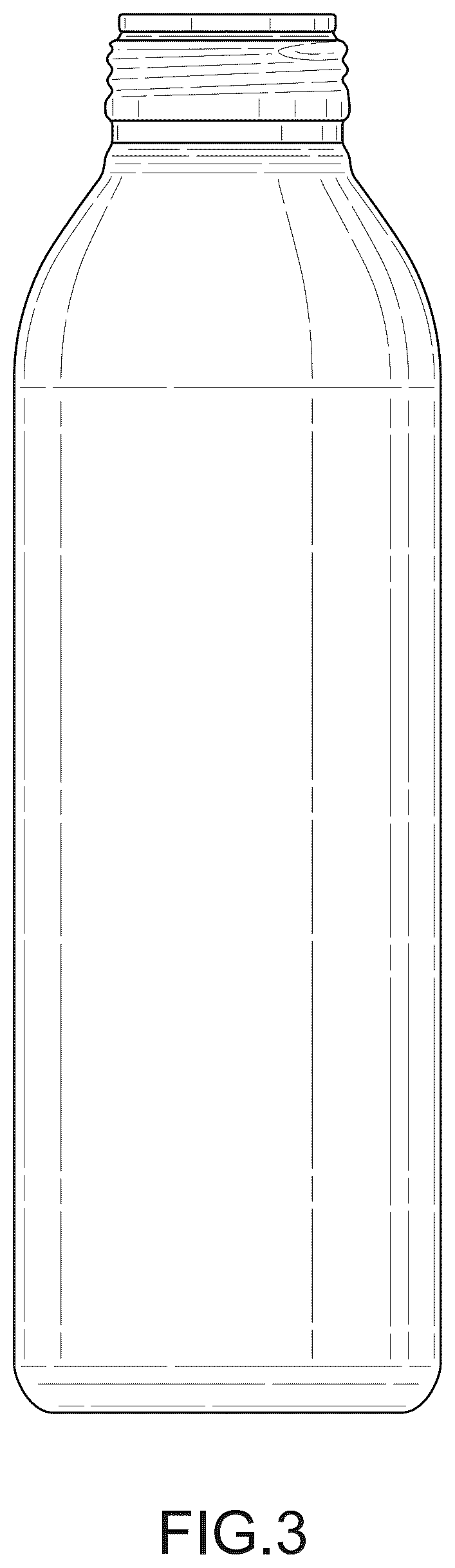 Patent USD1043246 Figure 3 – Bottle