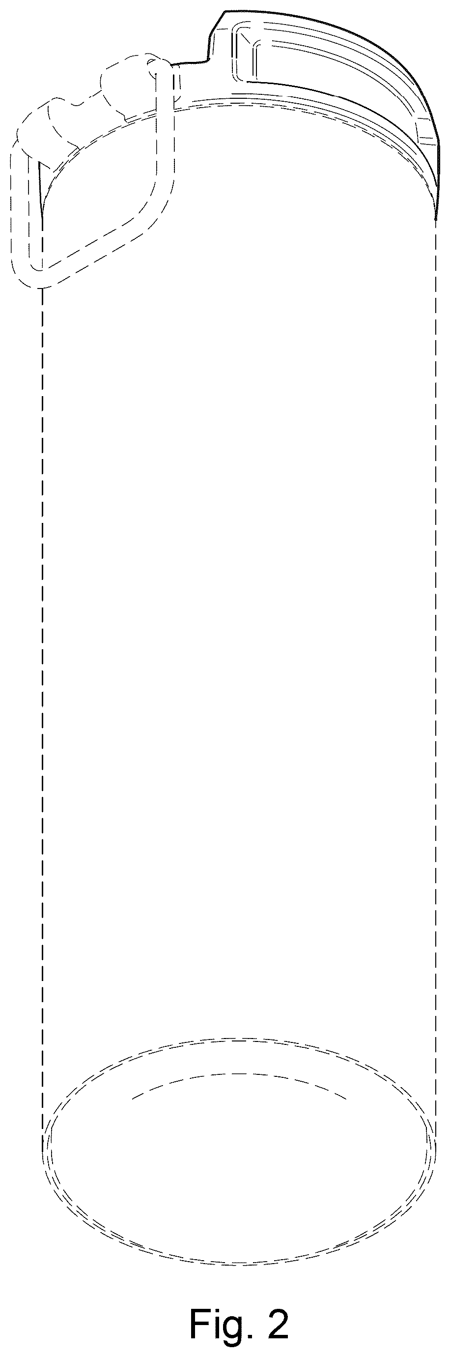Patent USD1043249 Figure 2 – Beverage container