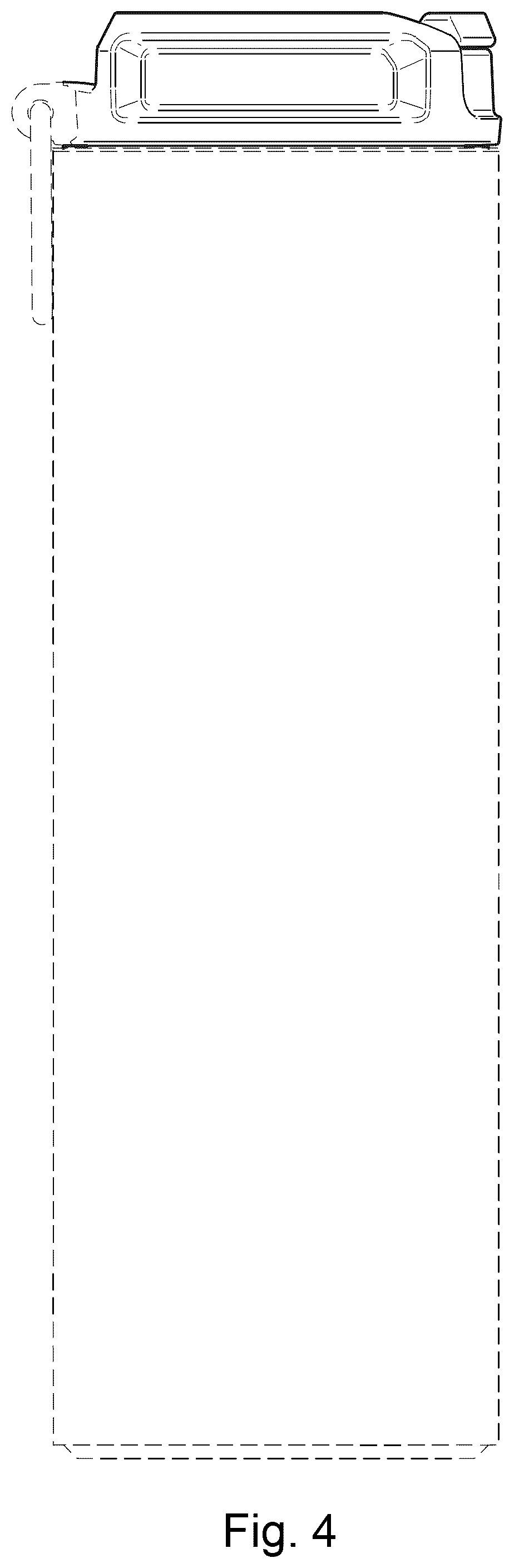 Patent USD1043249 Figure 4 – Beverage container