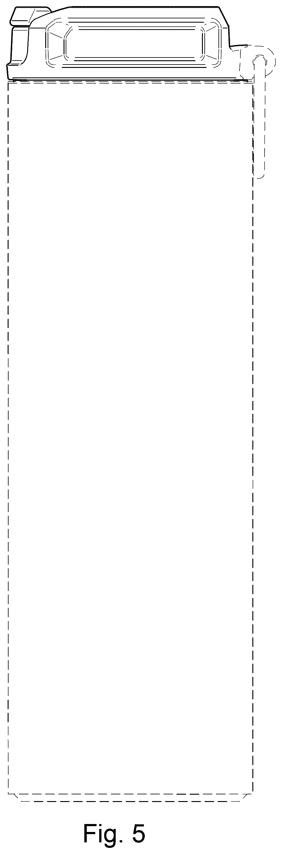 Patent USD1043249 Figure 5 – Beverage container