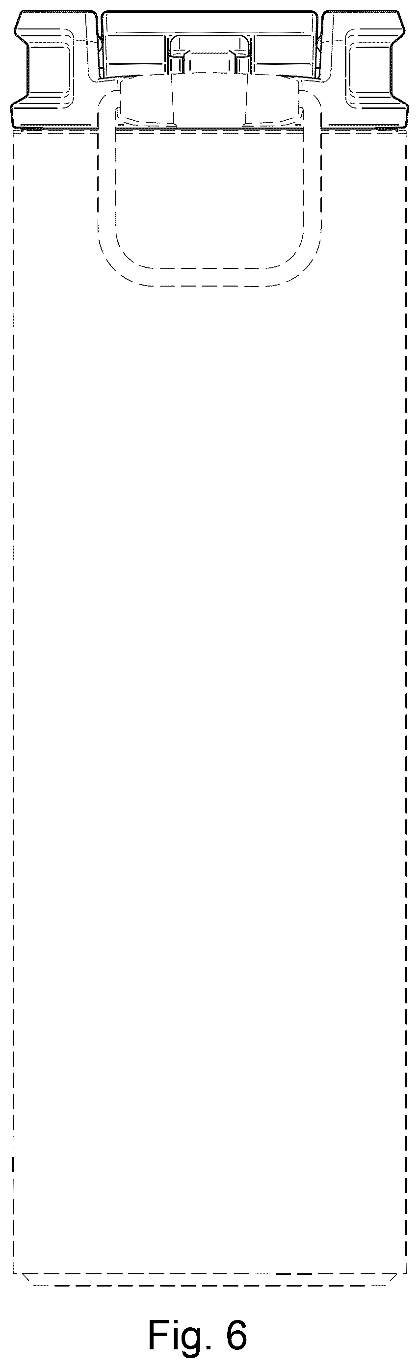 Patent USD1043249 Figure 6 – Beverage container
