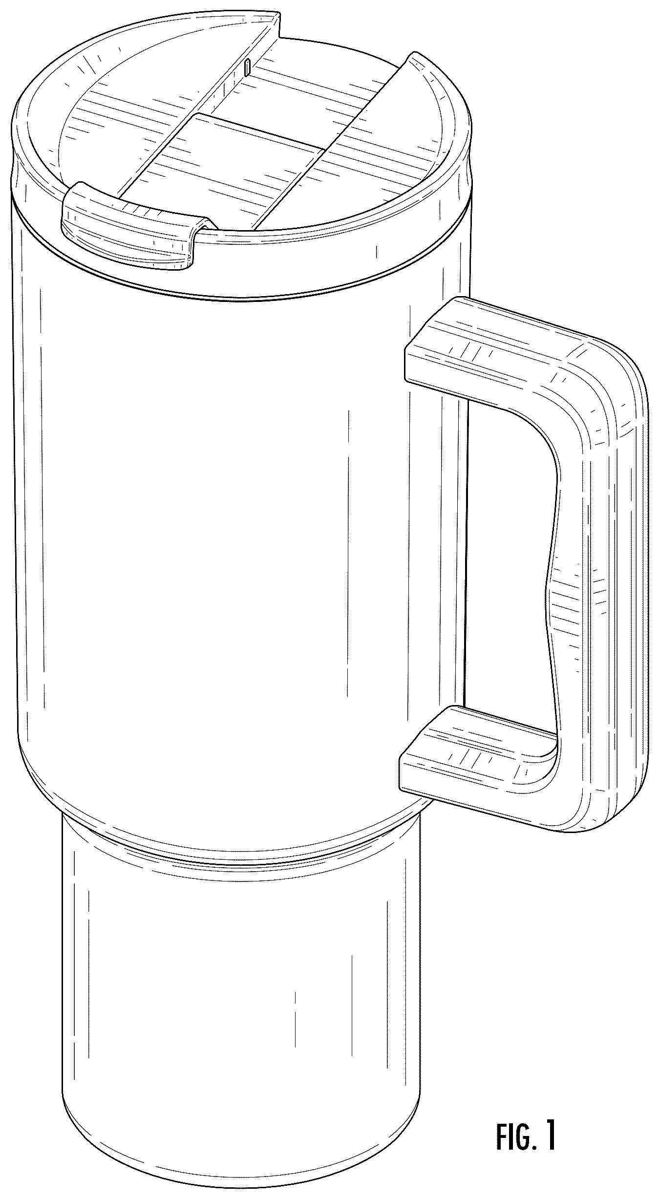 Patent USD1043250 Figure 1 – Tumbler