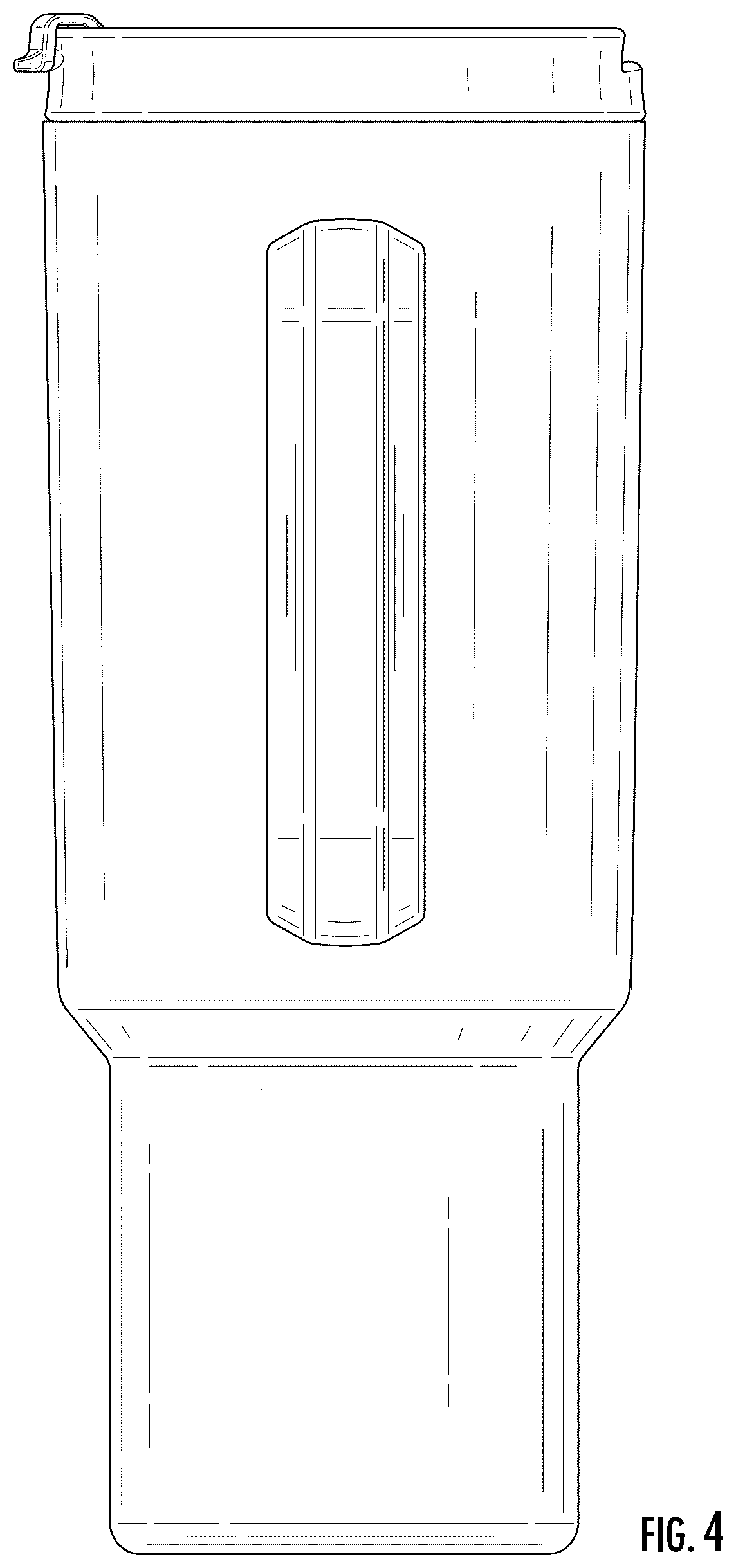 Patent USD1043250 Figure 4 – Tumbler