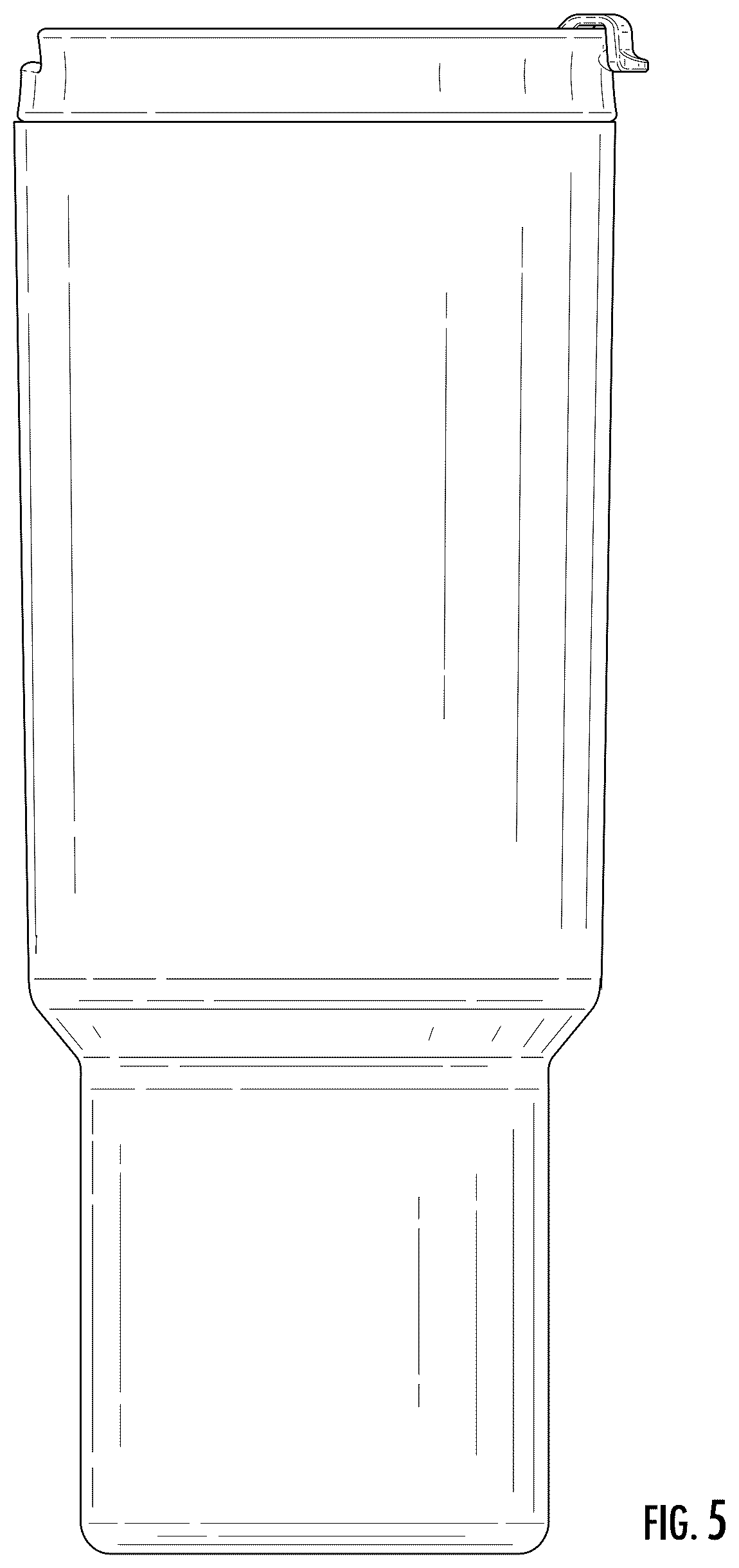 Patent USD1043250 Figure 5 – Tumbler