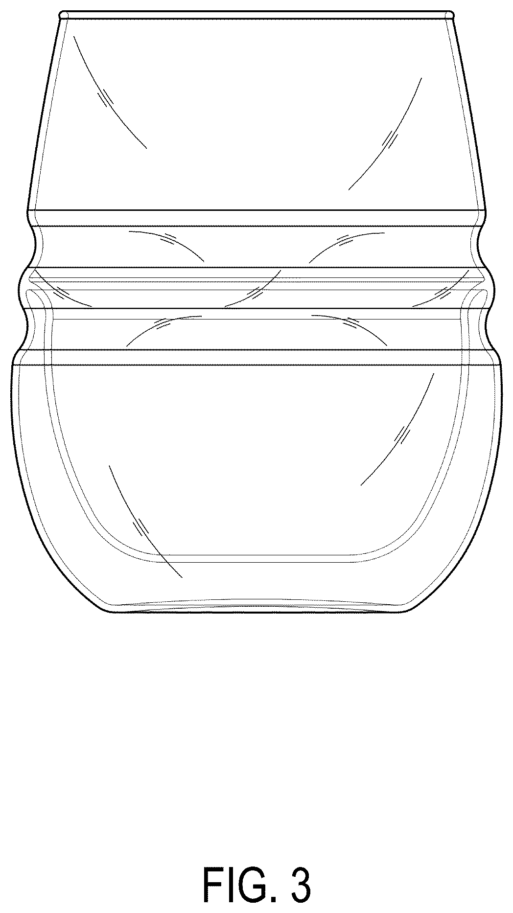 Patent USD1043251 Figure 3 – Tumbler