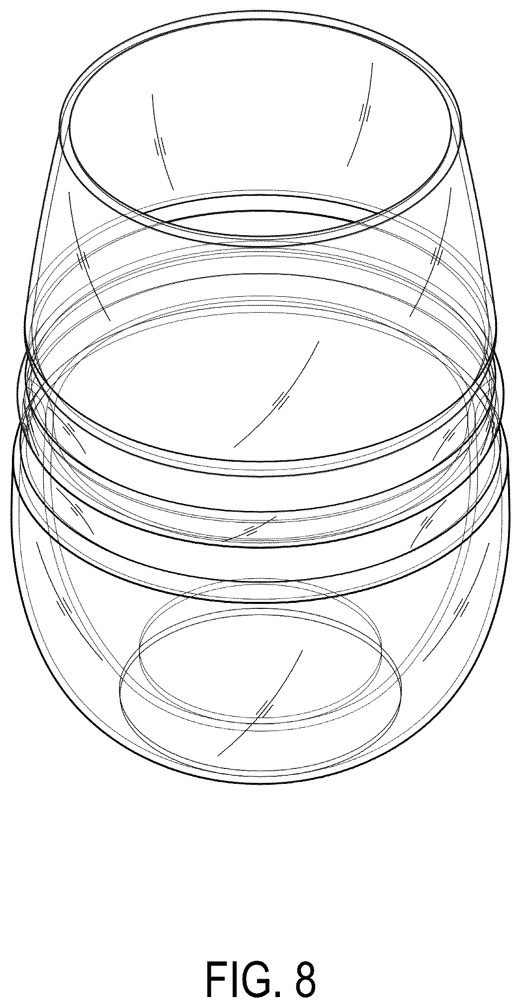 Patent USD1043251 Figure 8 – Tumbler