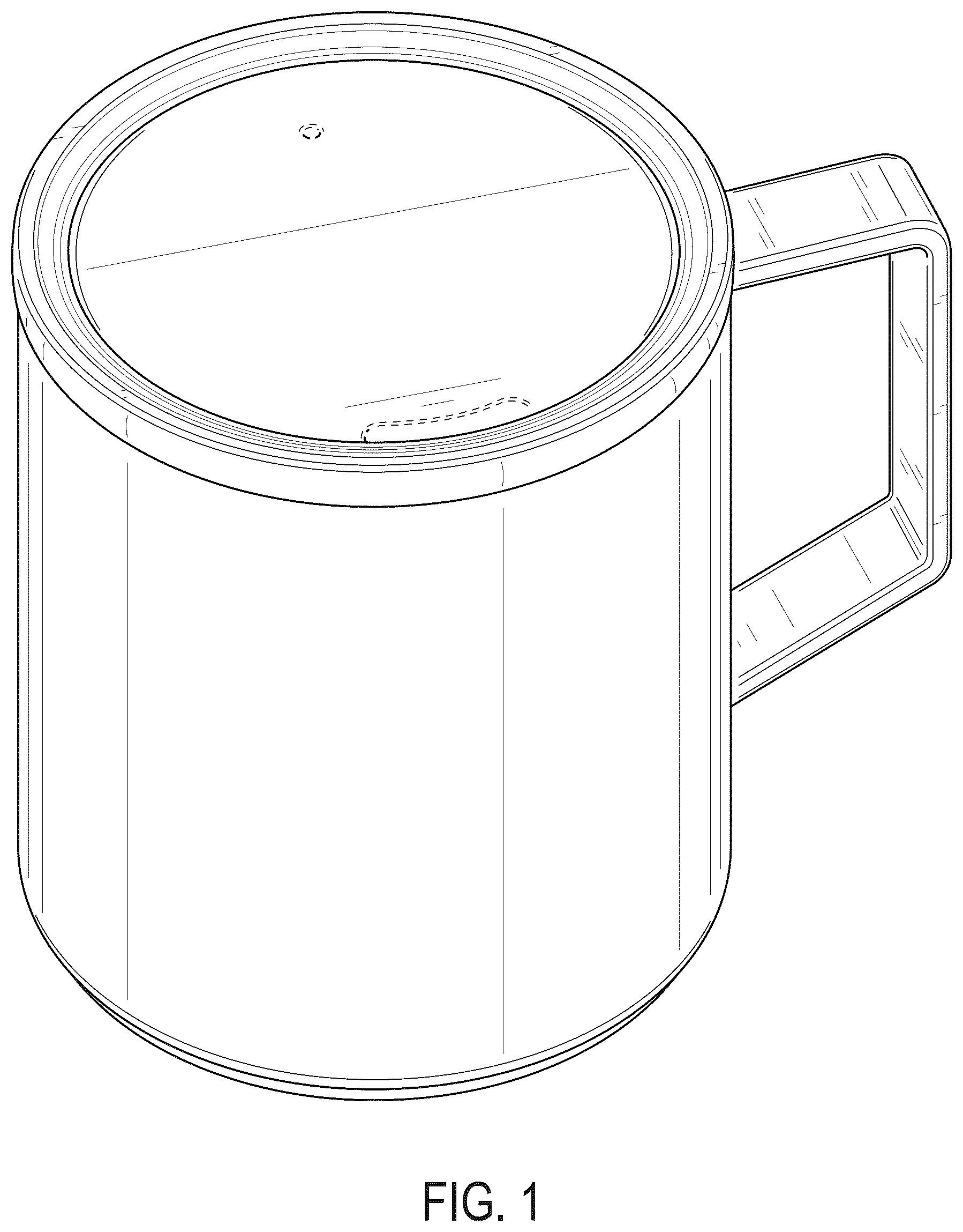 Patent USD1043252 Figure 1 – Camp mug