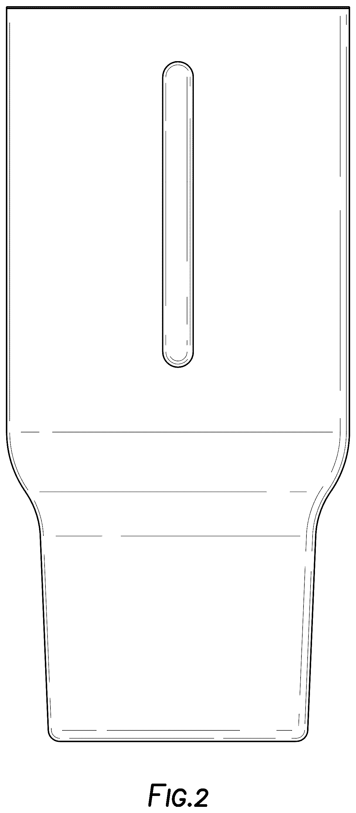 Patent USD1043253 Figure 2 – Beverage container