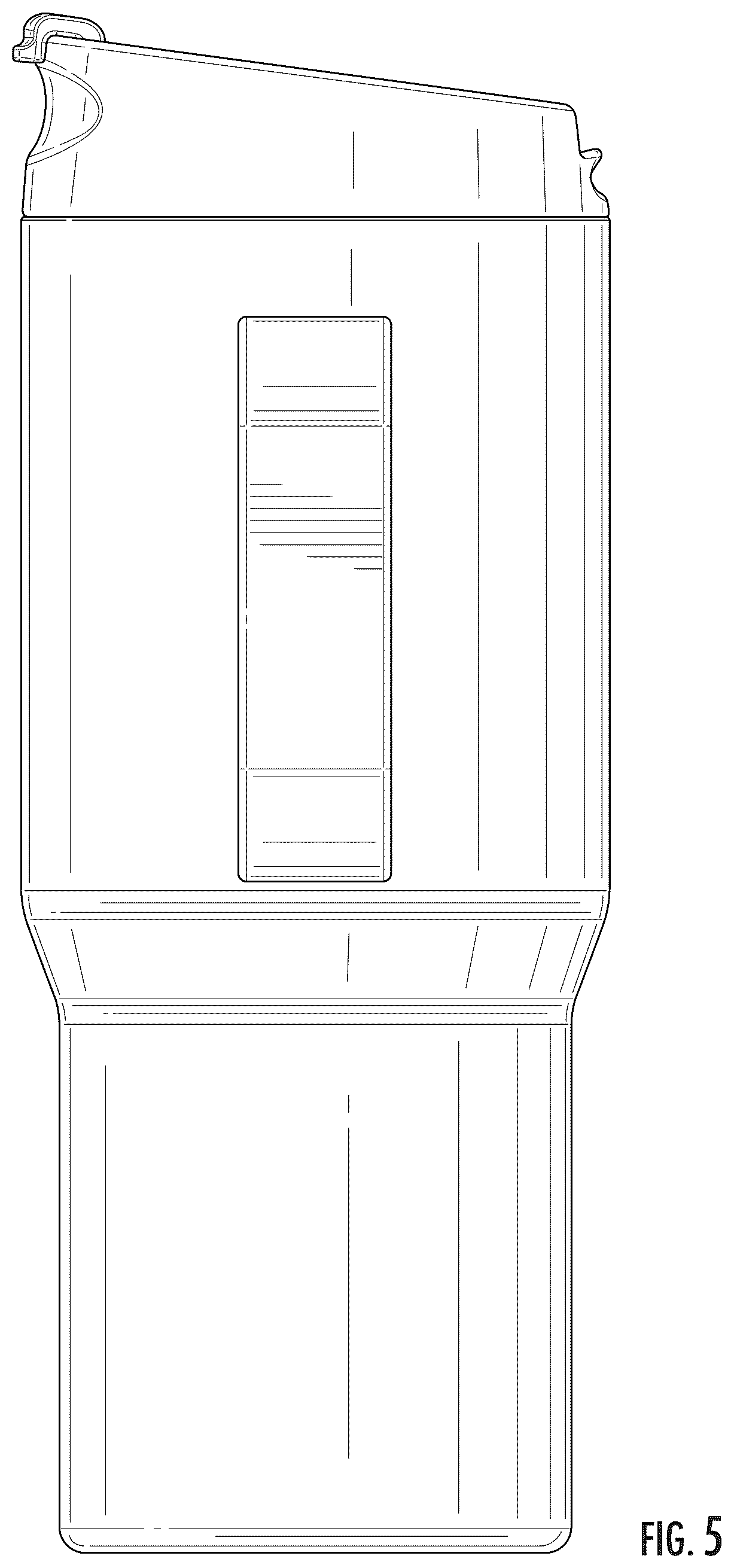 Patent USD1043254 Figure 5 – Beverageware