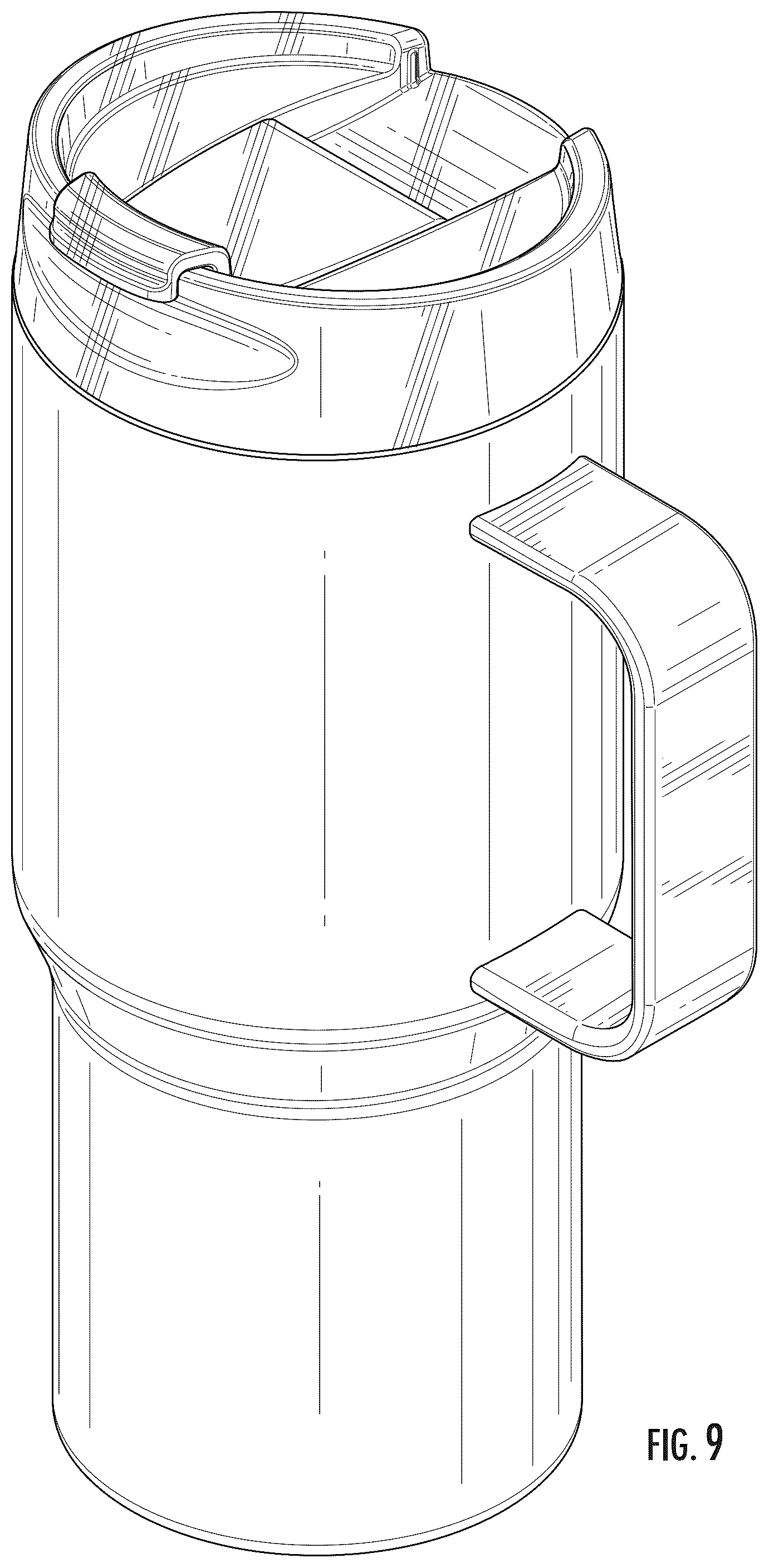 Patent USD1043254 Figure 8 – Beverageware